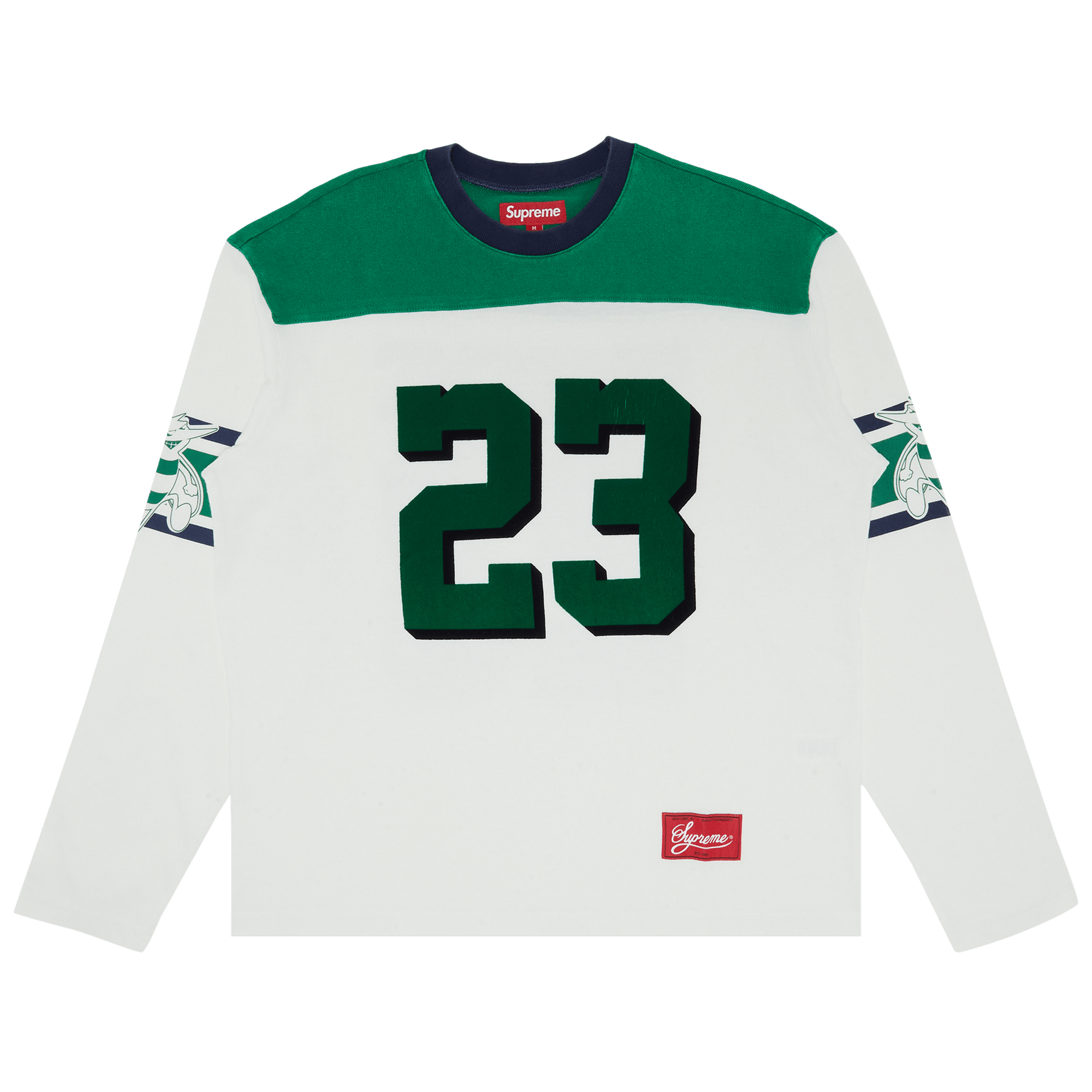 Supreme Bumblebee Long-Sleeve Football Top 'White'