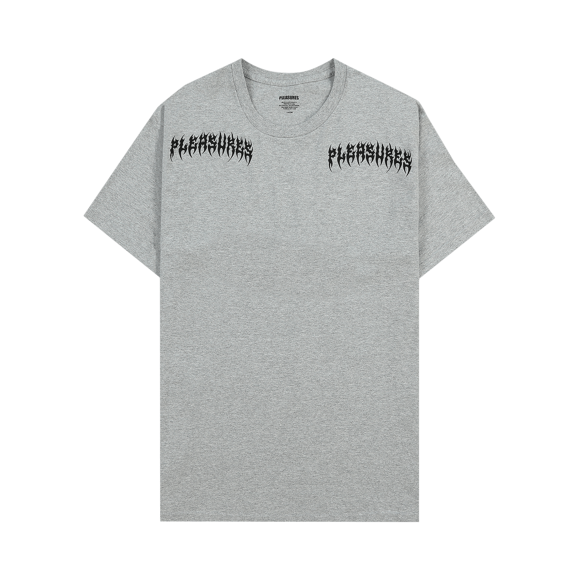 Pleasures Ripped T-Shirt 'Heather Grey'