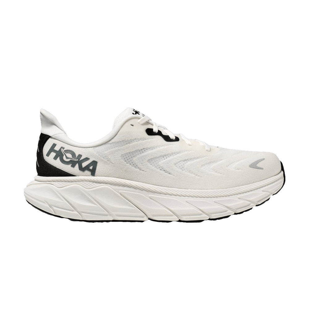 HOKA Arahi 6 2E Wide 'Blanc De Blanc Steel Wool'