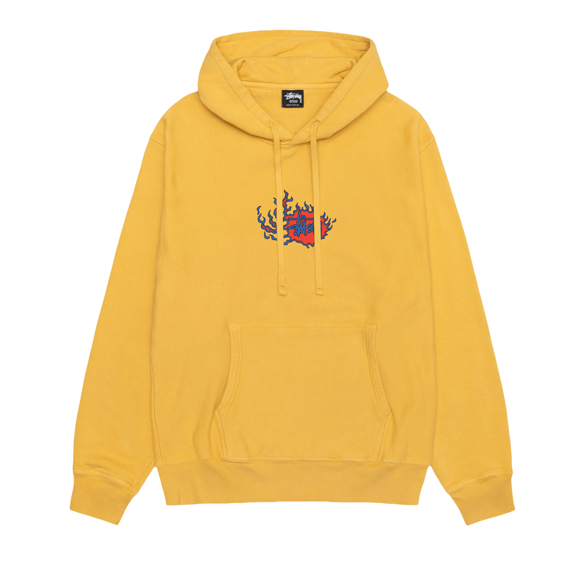 Stussy Pigment Dyed Mosaic Dragon Hoodie 'Honey'