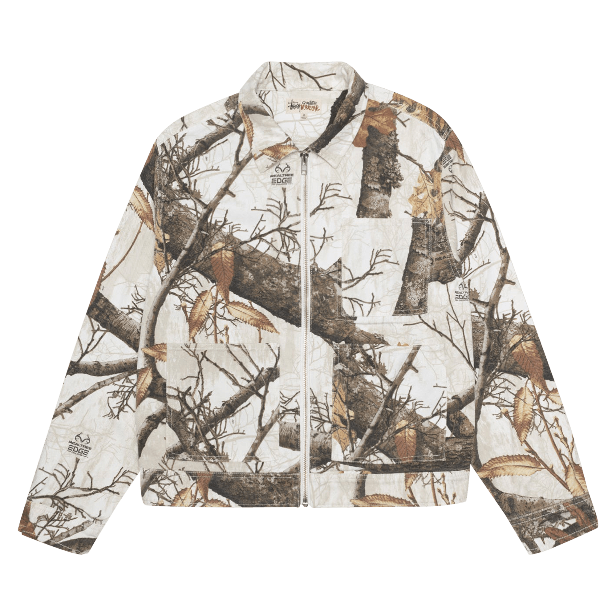 Stussy Zip Work Jacket Realtree Edge 'Snow'