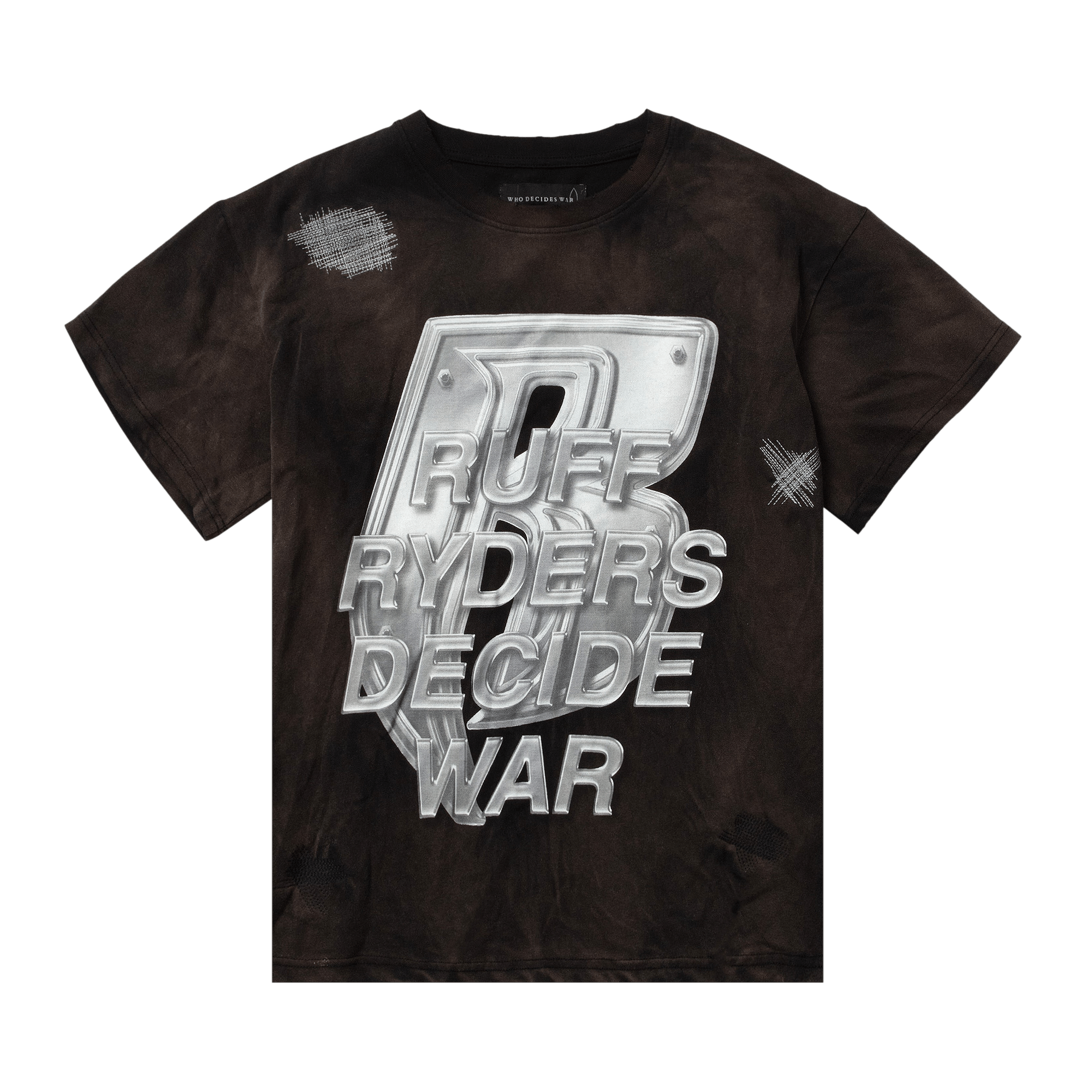 Who Decides War Ruff Ryders T-Shirt 'Vintage Black'