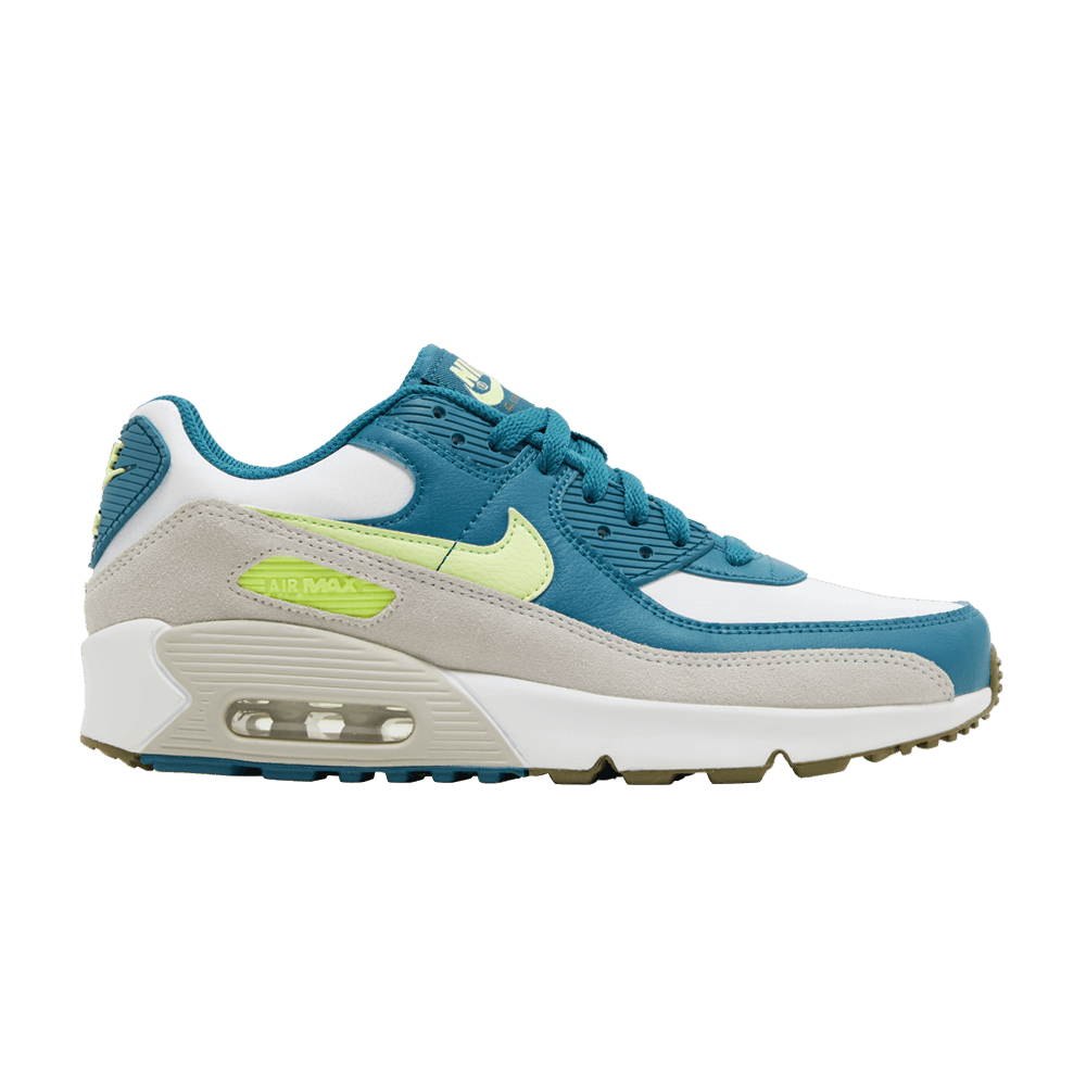 Nike Air Max 90 Leather GS 'Bright Spruce Barely Volt'