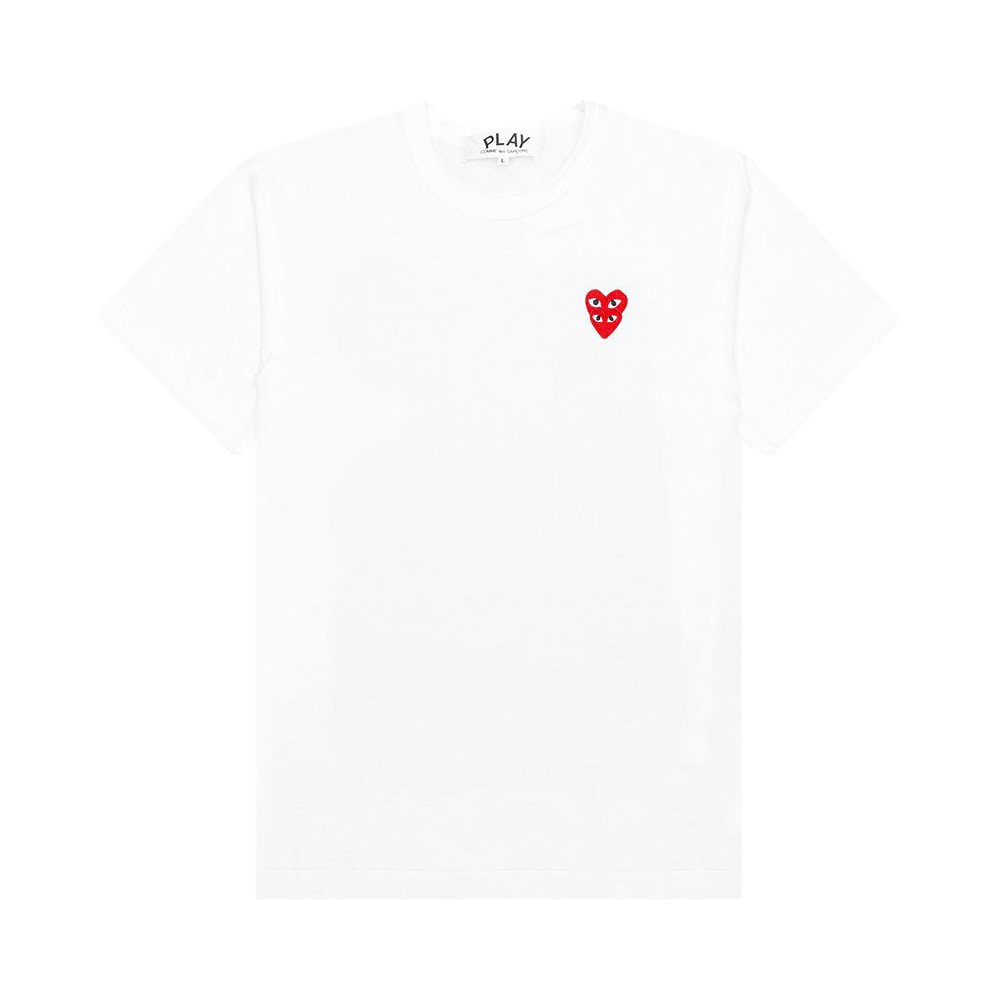 Comme des Garçons PLAY Double Heart T-Shirt 'White'