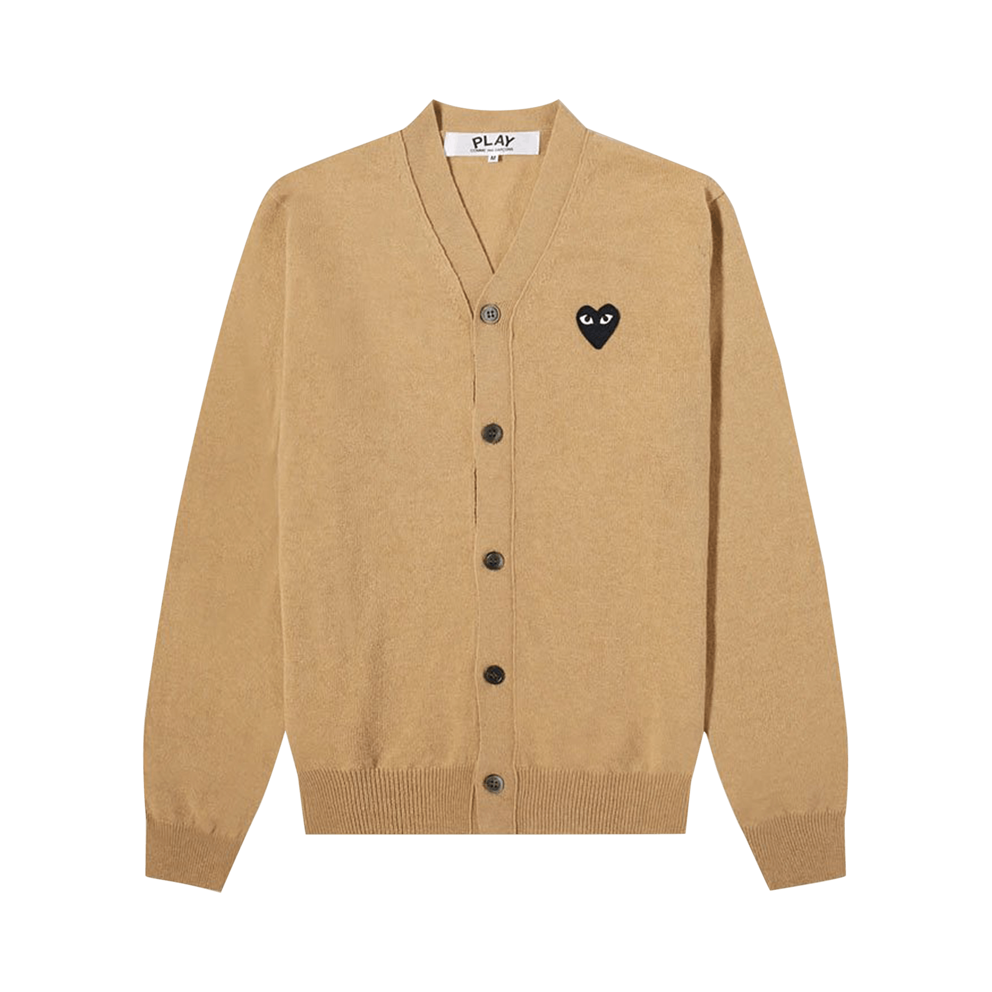 Comme des Garçons PLAY Heart Wool Cardigan 'Beige'