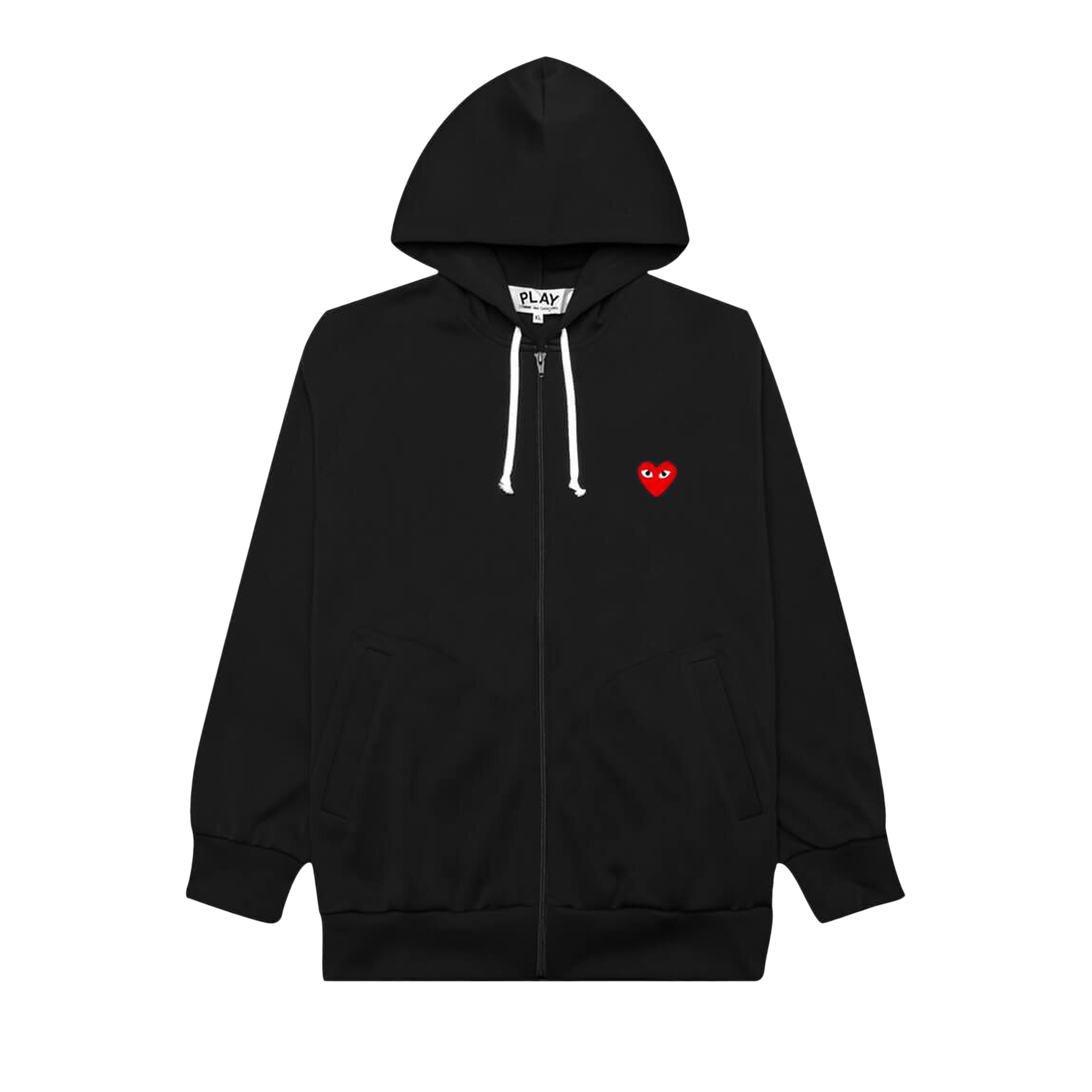 Comme des Garçons PLAY Heart Hooded Sweatshirt 'Black'