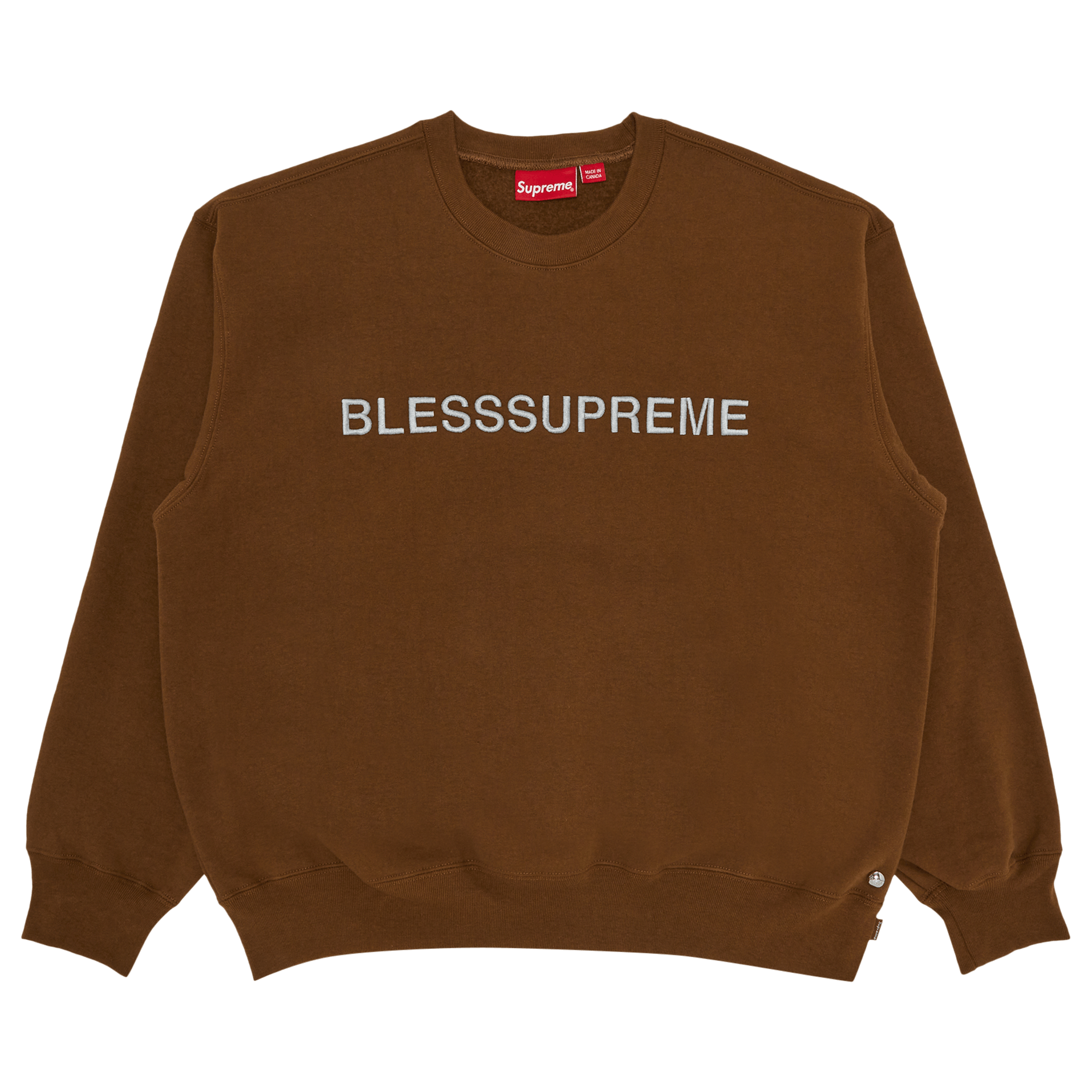 Supreme x Bless Crewneck 'Olive Brown'