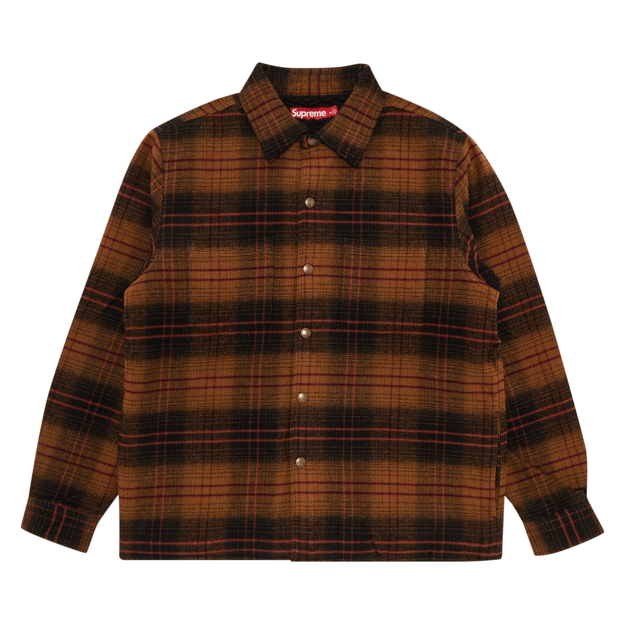 Supreme Lined Flannel Snap Shirt 'Black'