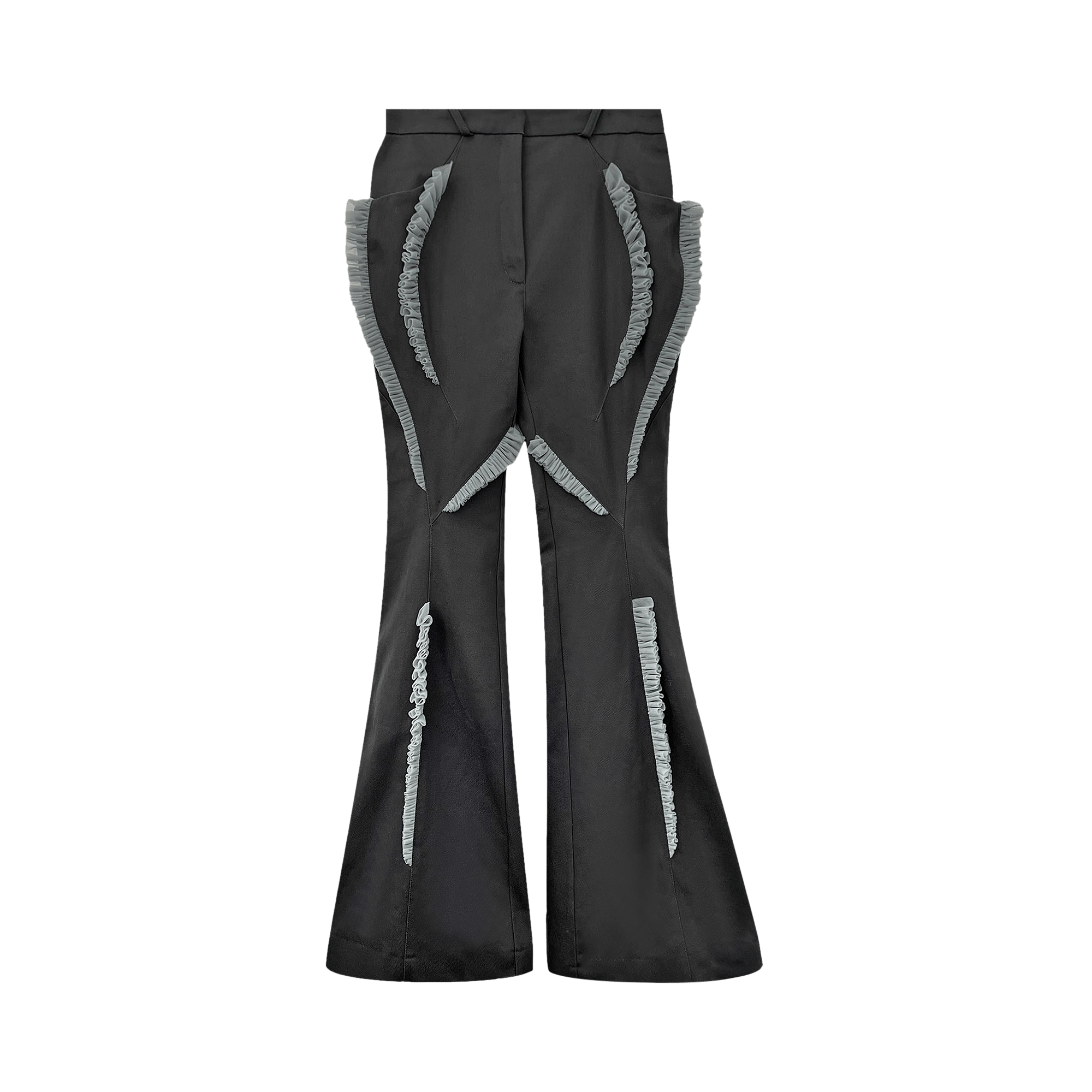 Buy Kiko Kostadinov Haidu Hem Trouser 'Grey Pebble/Still Blue' - KKSS22T04  12 GREY | GOAT