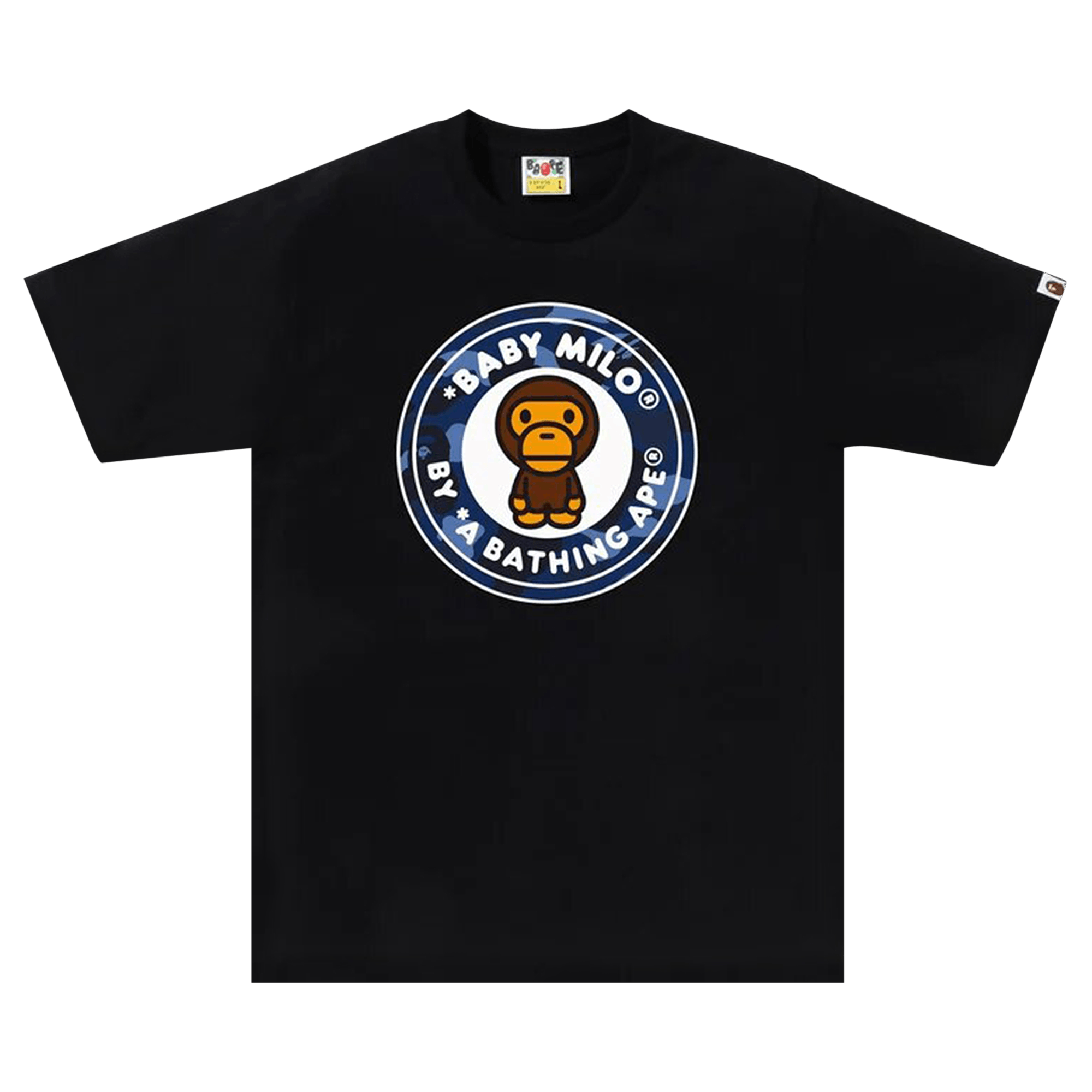 BAPE Color Camo Milo Busy Works Tee 'Black/Navy'