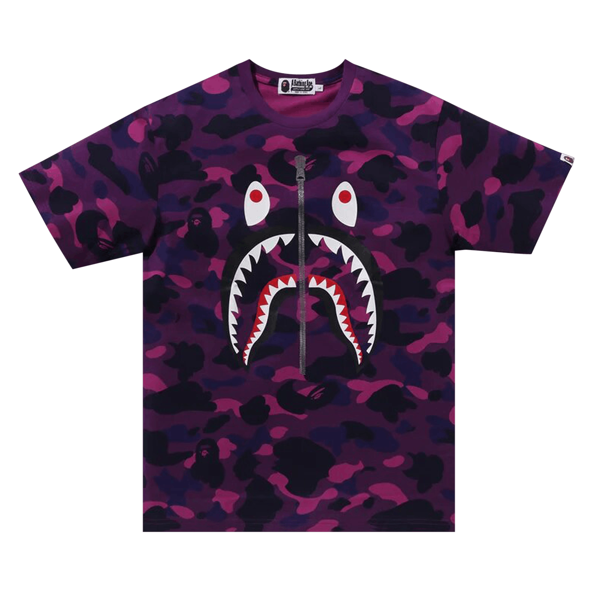 BAPE Color Camo Shark Tee 'Purple'