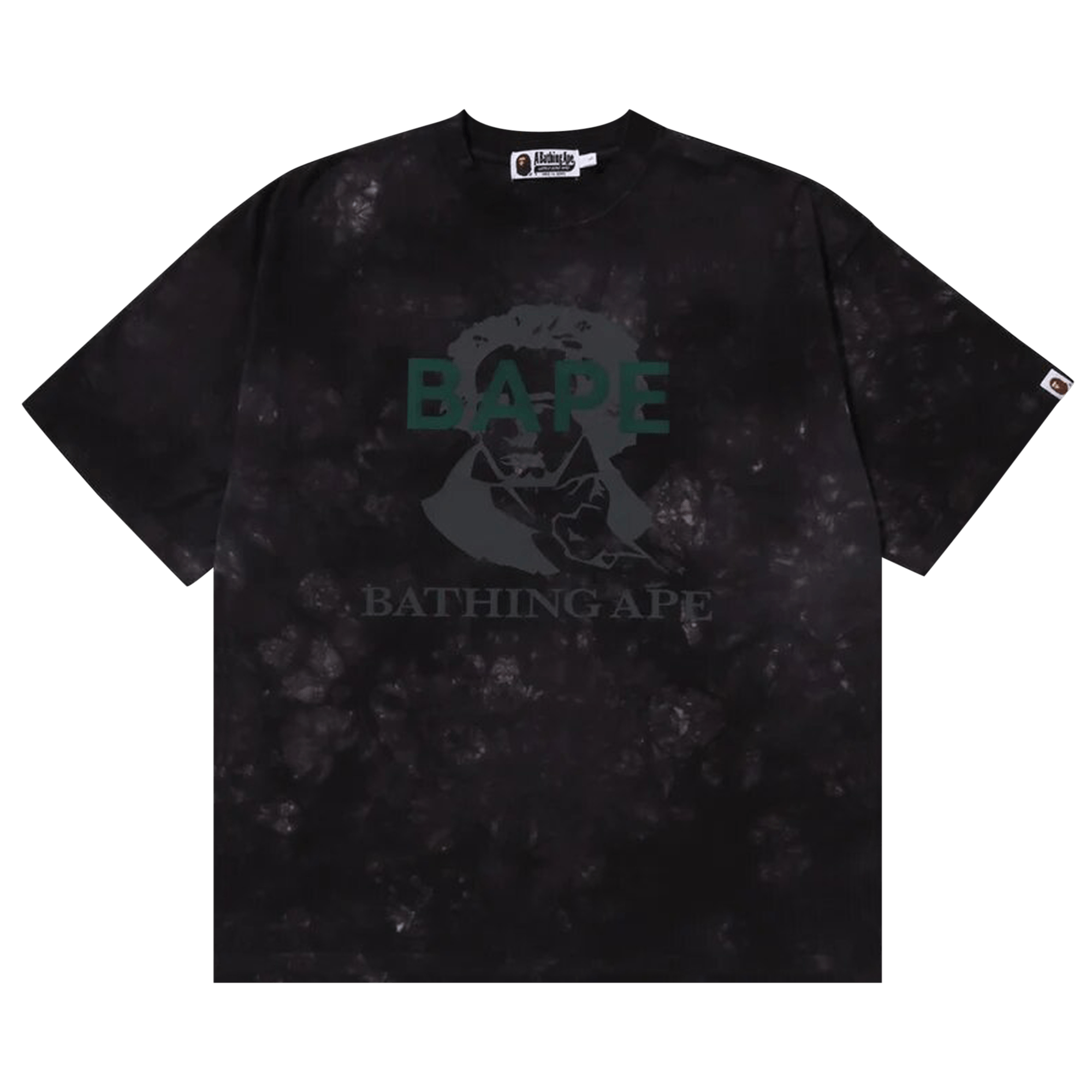 BAPE Tie Dye Bathing Ape Tee 'Black'