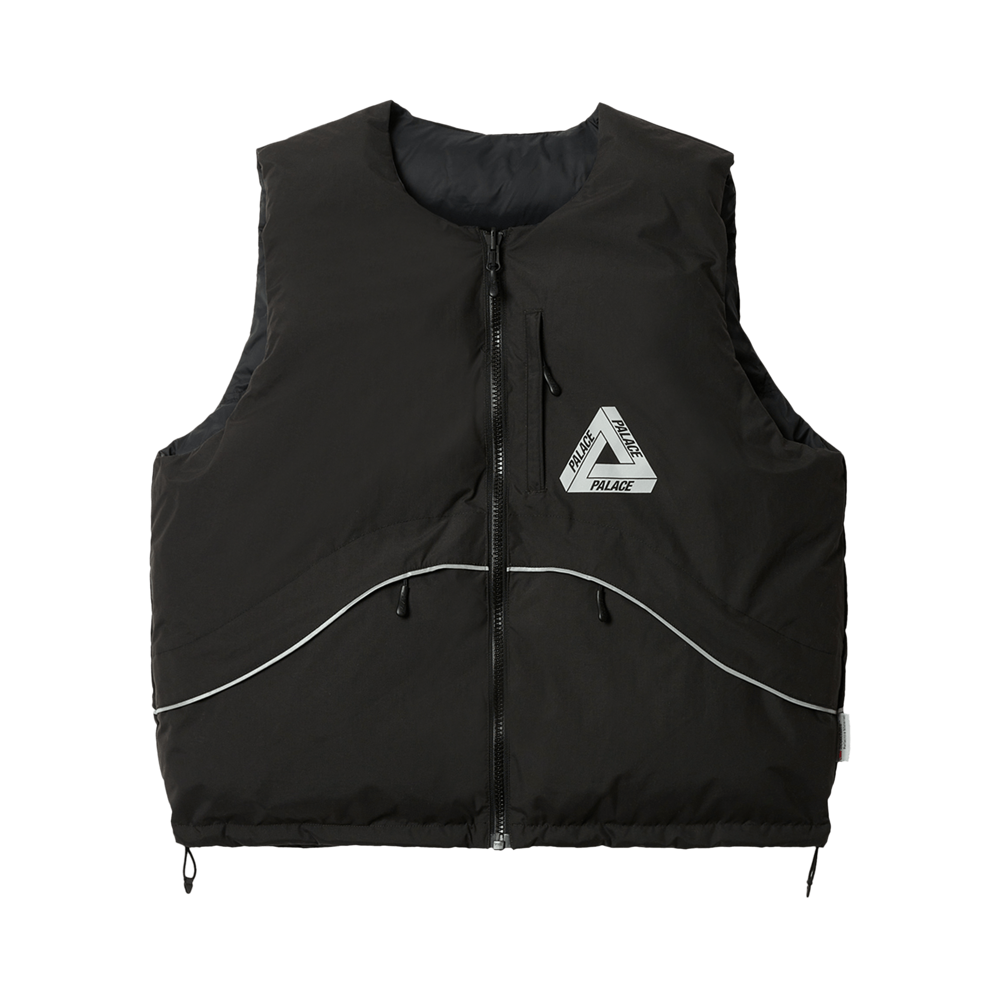 Palace P-Tech Reversible Puffa Vest 'Black'