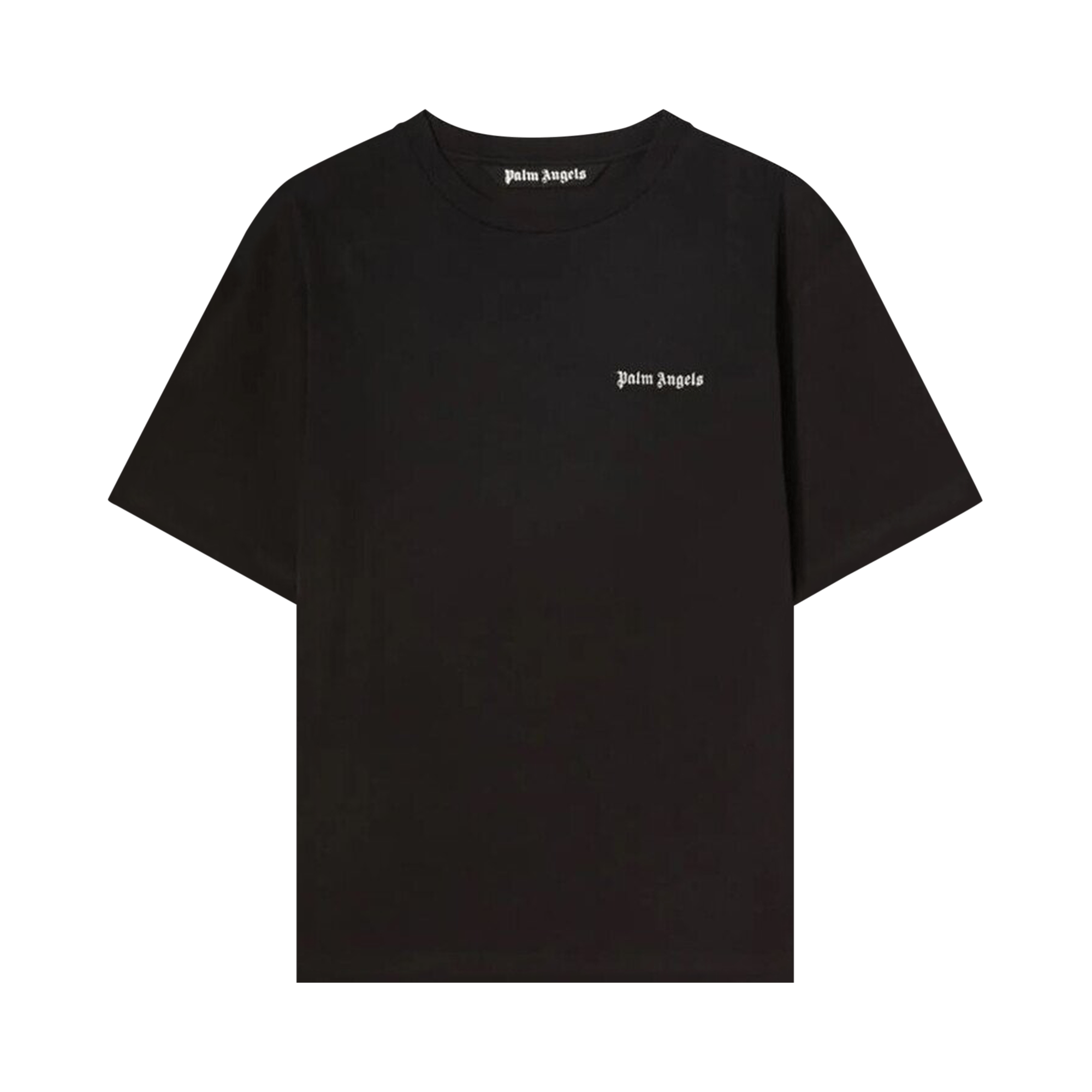 Palm Angels Embroidered Logo Slim Tee 'Black/White'