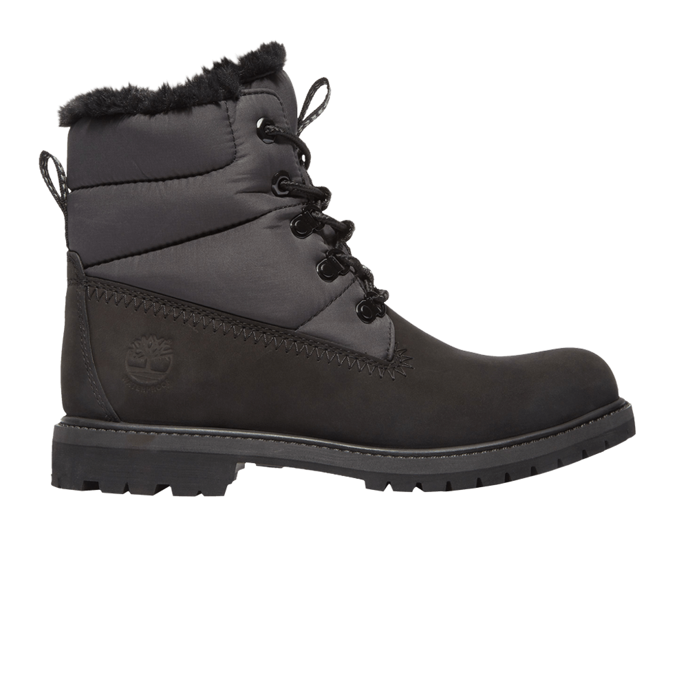 Timberland Wmns 6-Inch Puffer Boot 'Black Grey'