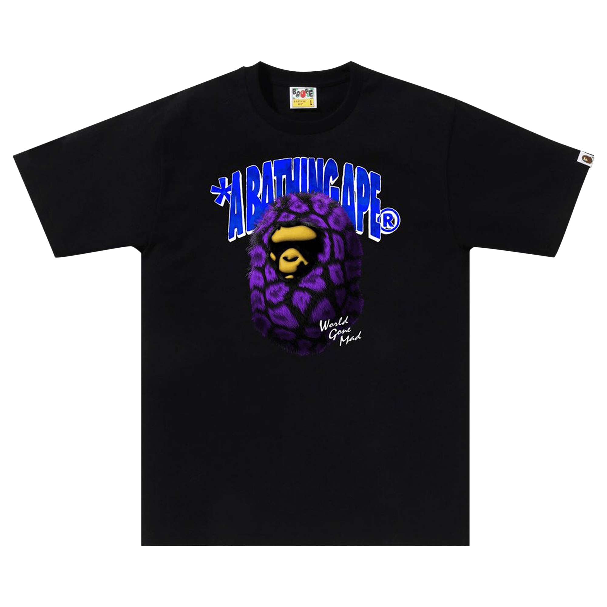BAPE Fur Ape Head Tee 'Black'
