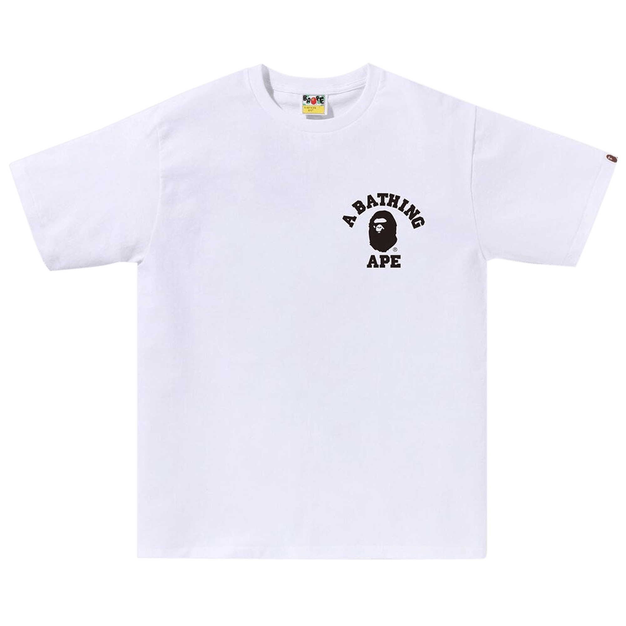 BAPE ABC Camo Crazy College ATS Tee 'White'