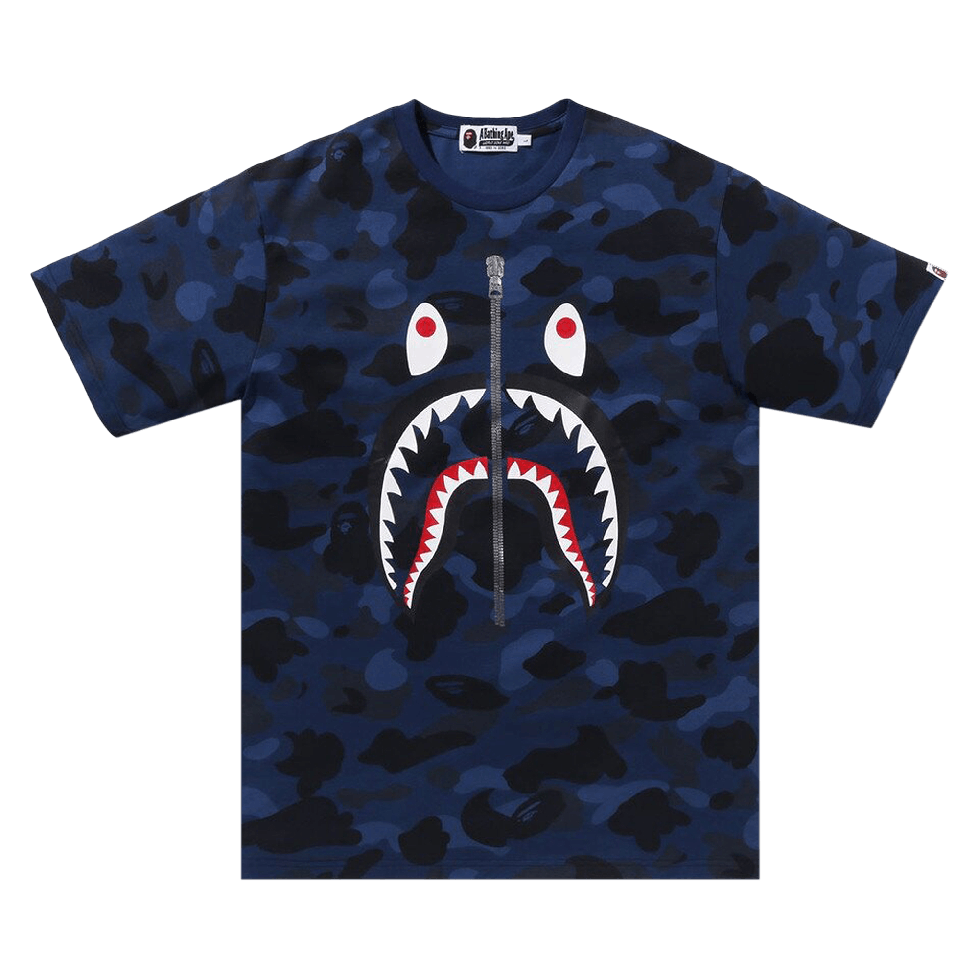 BAPE Color Camo Shark Tee 'Navy'