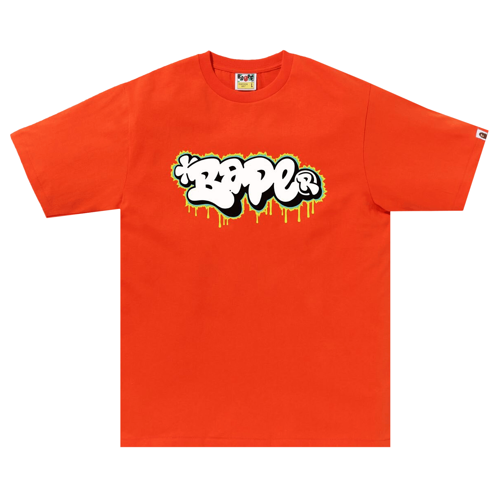 BAPE Graffiti Logo Tee 'Orange'