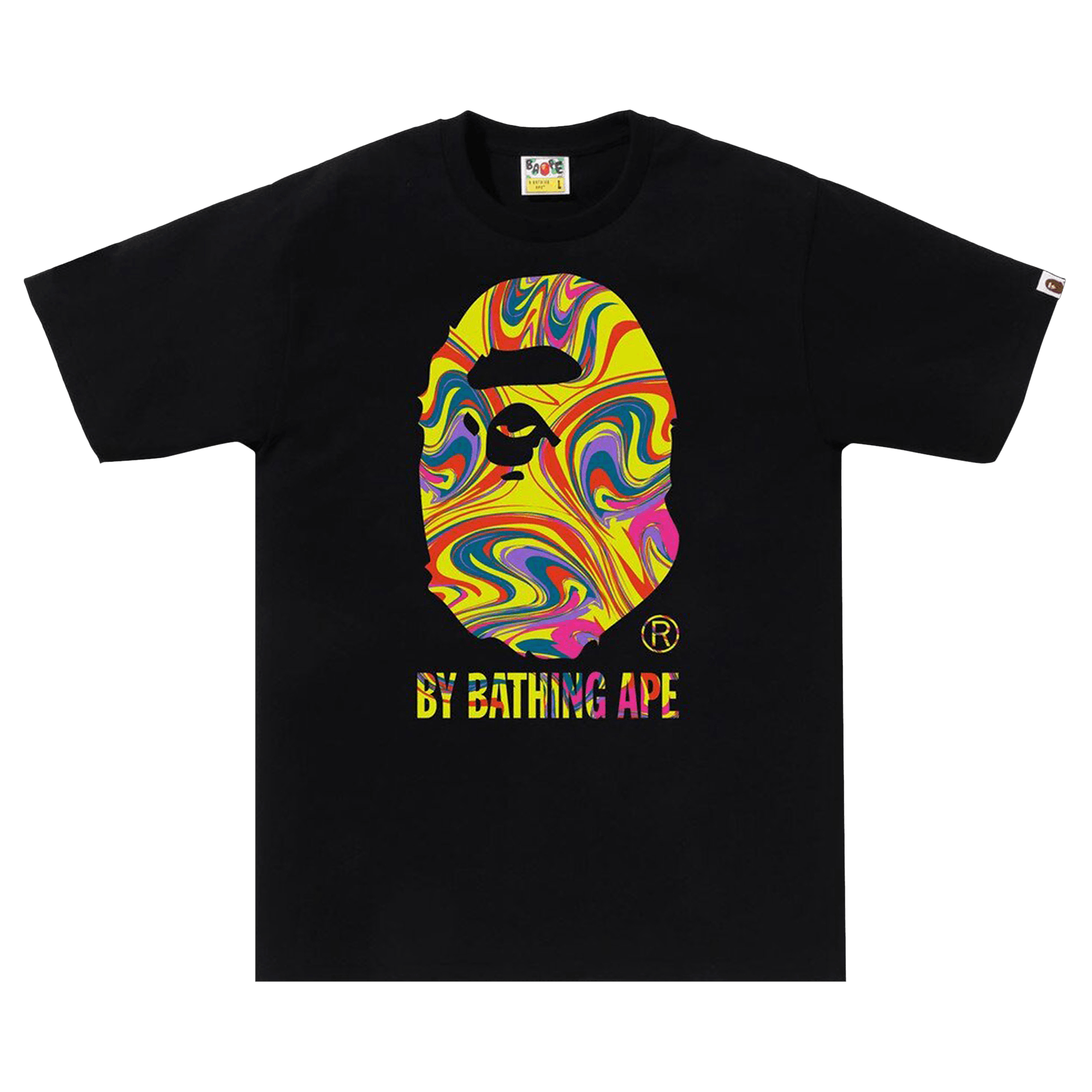 BAPE Marbling By Bathing Ape Tee 'Black'