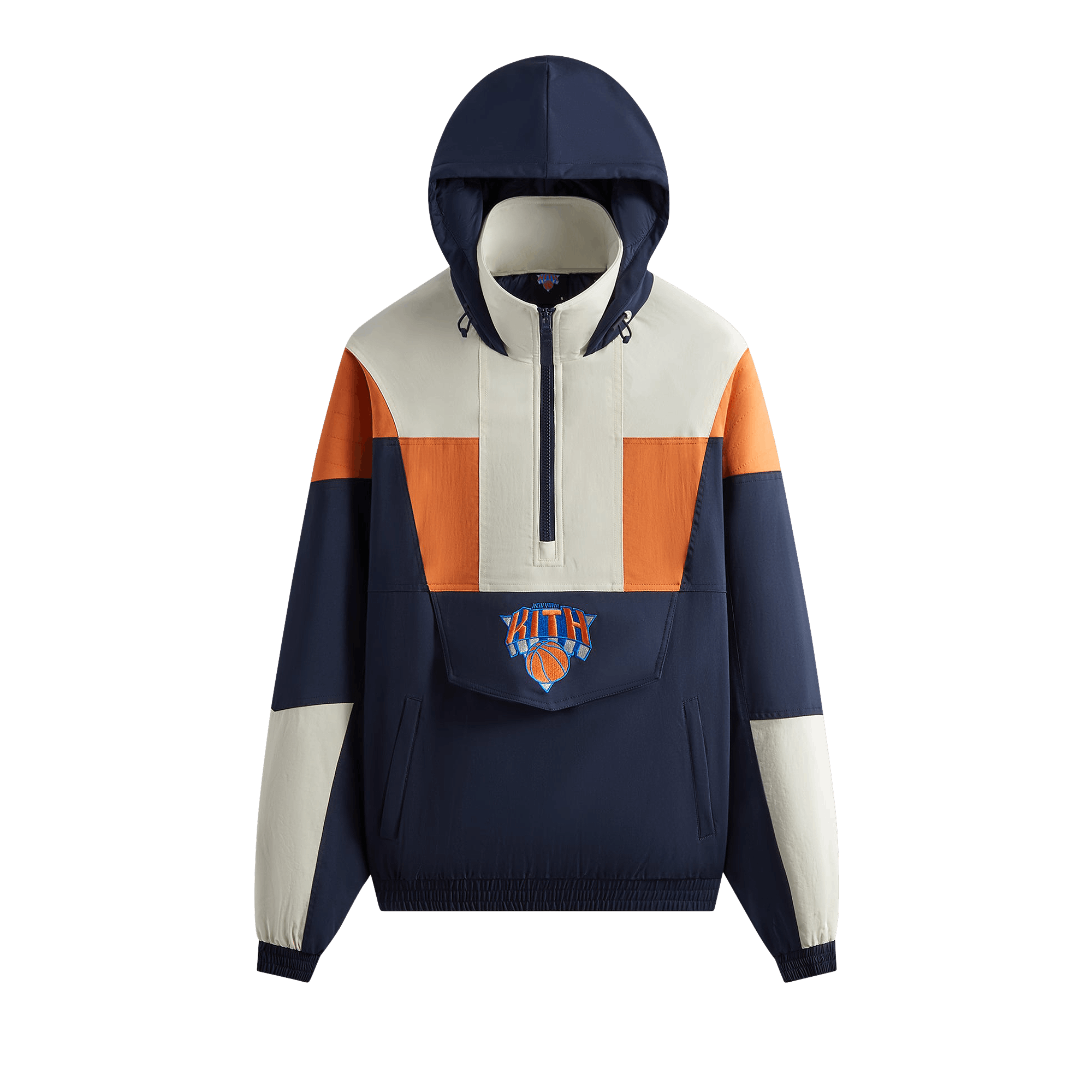 Kith For The New York Knicks Quarter Zip Anorak 'Nocturnal'