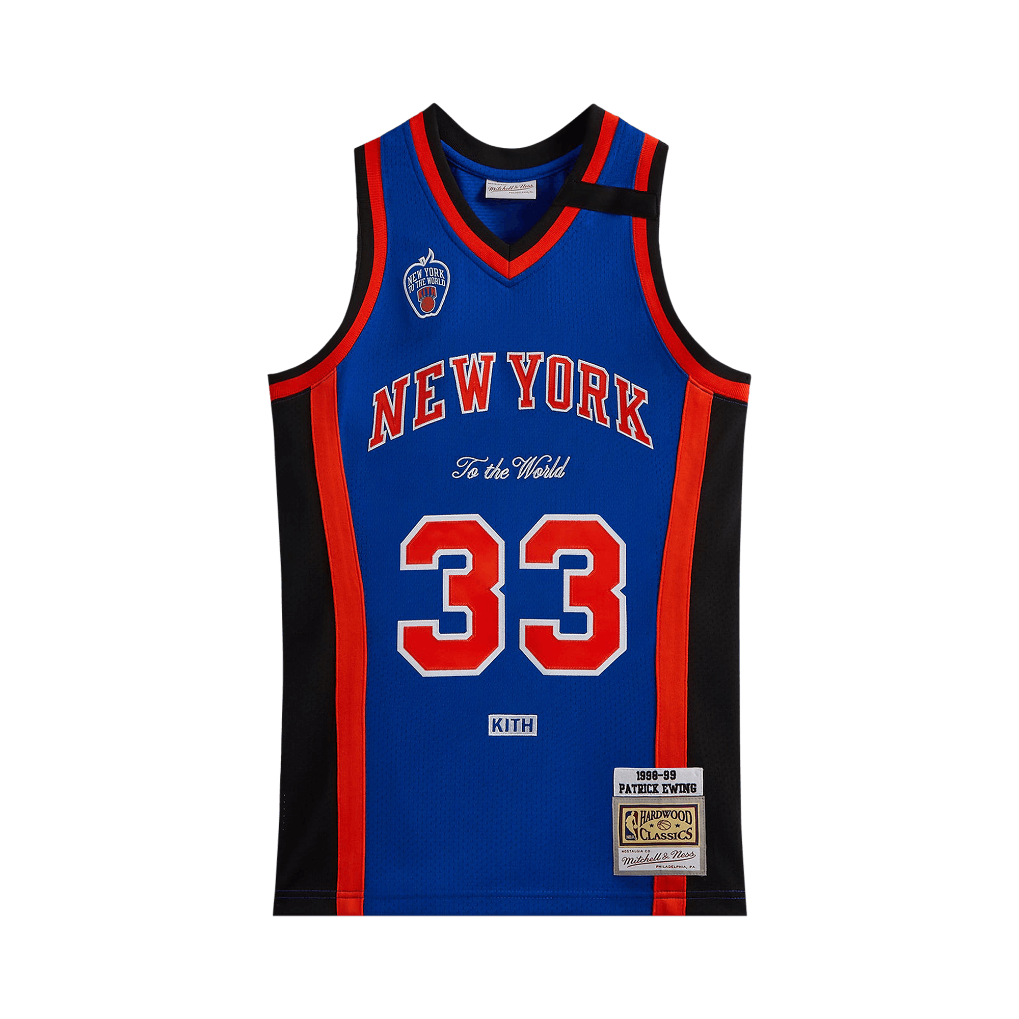 Kith And Mitchell & Ness For The New York Knicks Patrick Ewing Jersey 'Knicks Blue/Knicks Orange'