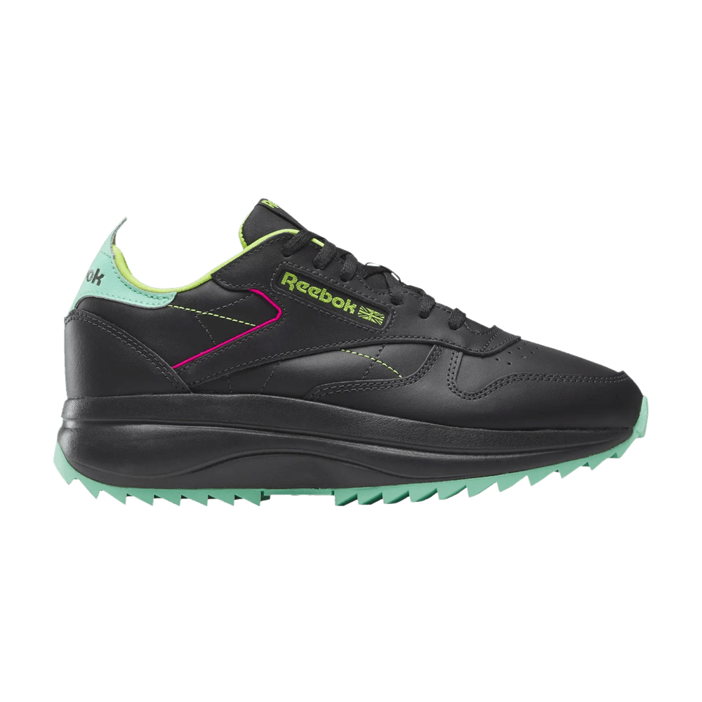 Reebok Wmns Classic Leather SP Extra 'Black Laser Lime'