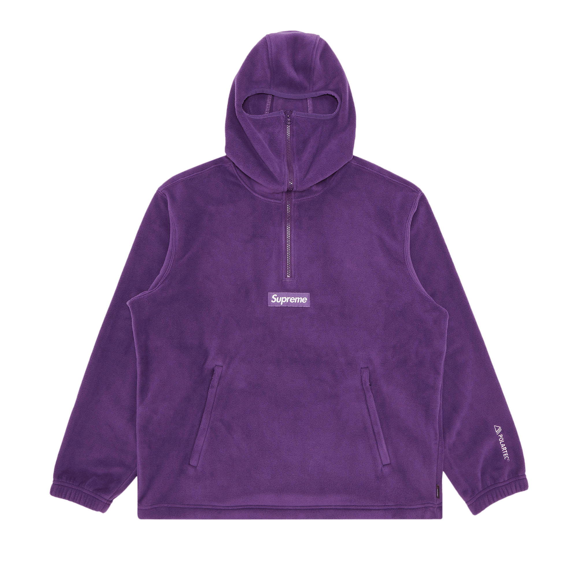 Supreme Polartec Facemask Half Zip Hooded Sweatshirt 'Dark Purple'