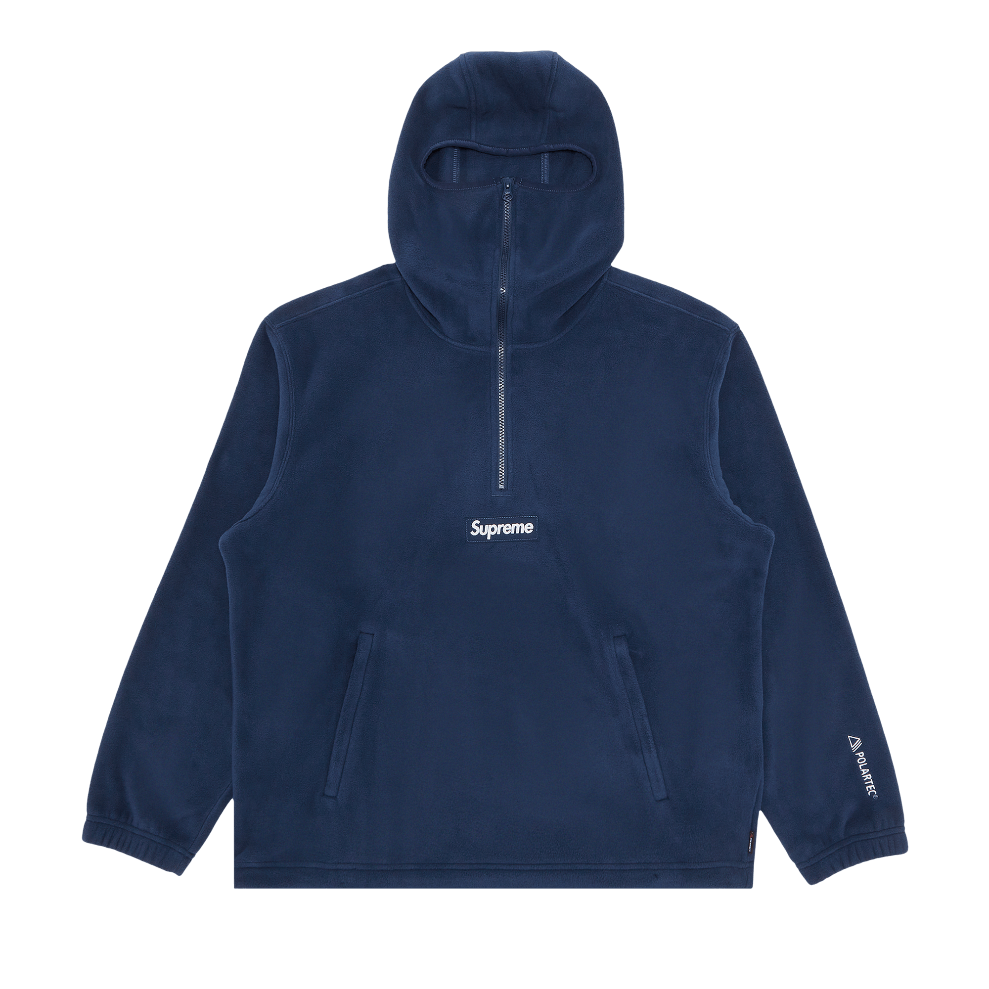 Supreme Polartec Facemask Half Zip Hooded Sweatshirt 'Navy'