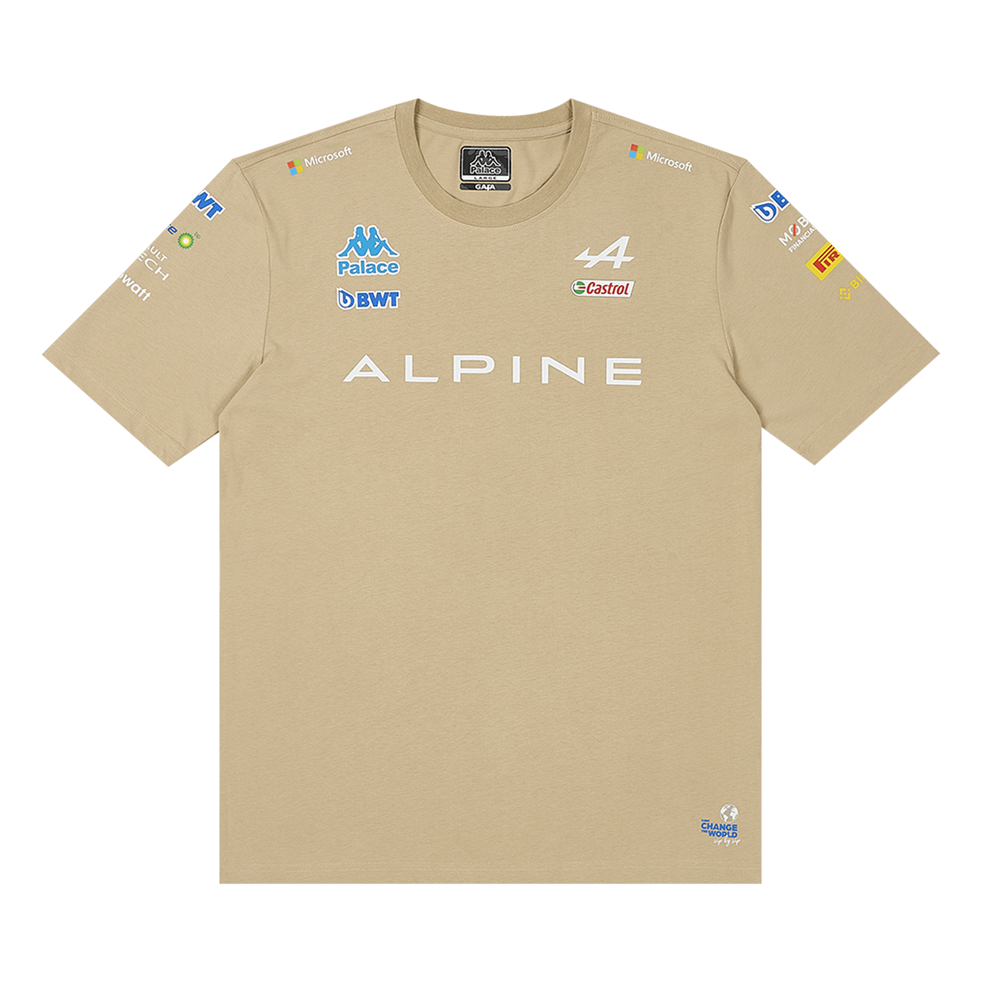 Palace x Kappa For Alpine T-Shirt 'Tan'