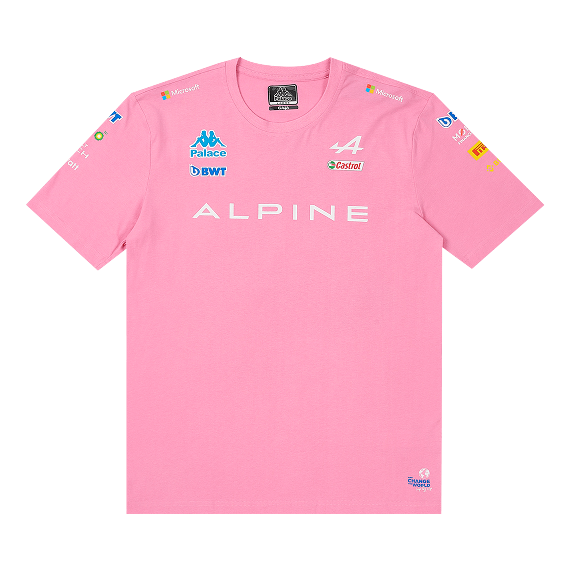 Palace x Kappa For Alpine T-Shirt 'Pink'