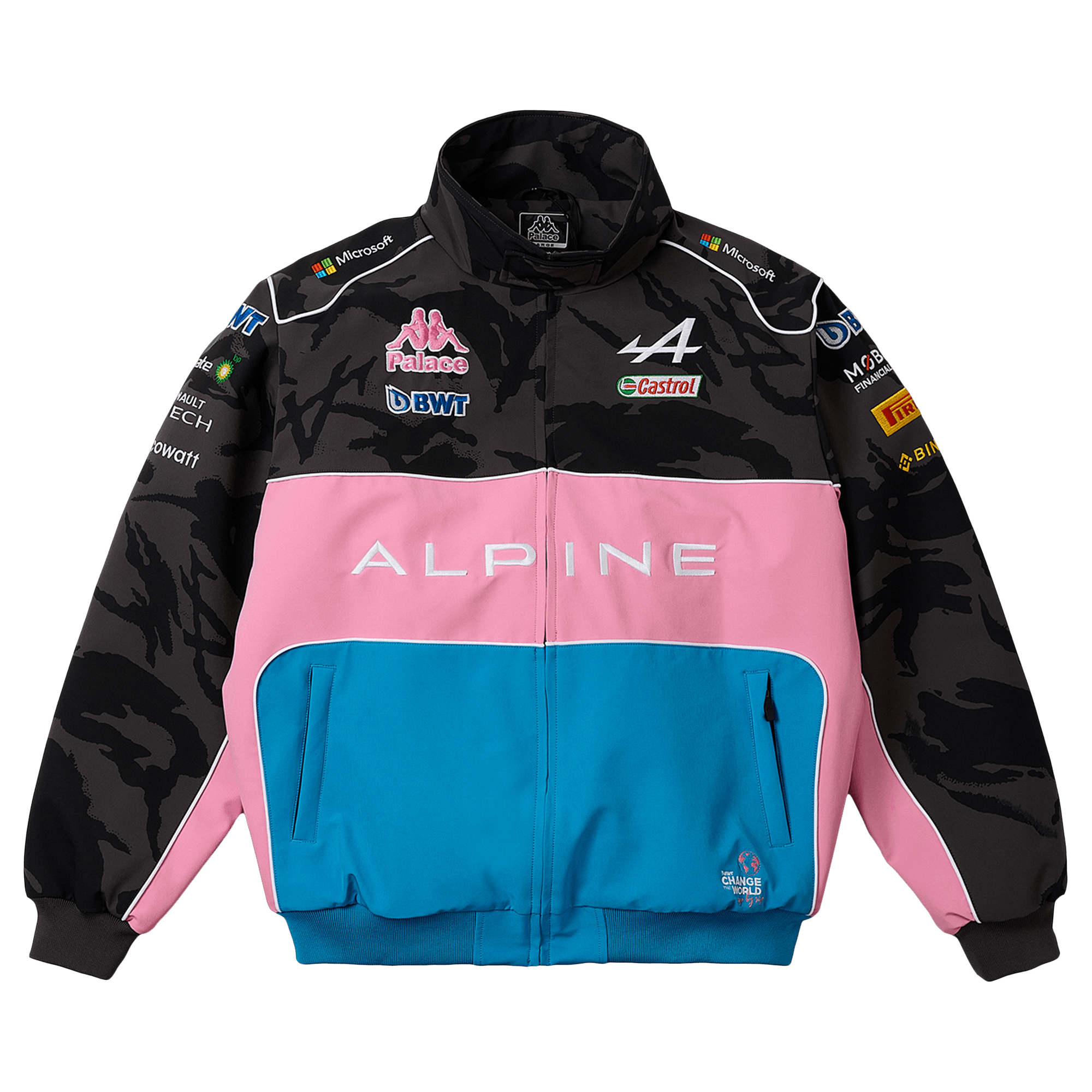 Palace x Kappa For Alpine Pit Jacket 'Night Desert Camo'