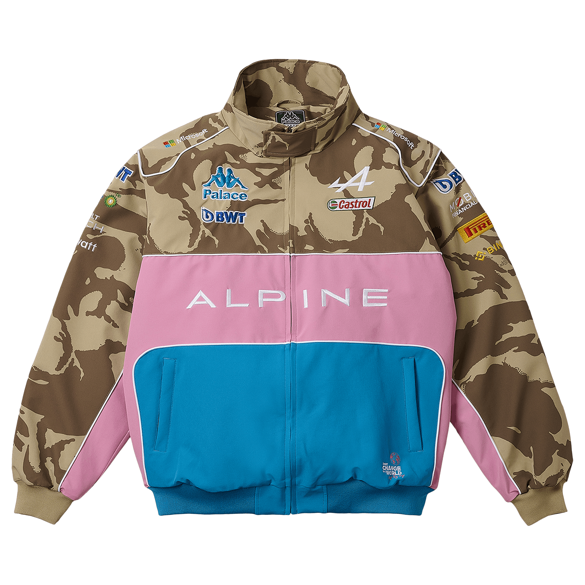 Palace x Kappa For Alpine Pit Jacket 'Desert Camo'