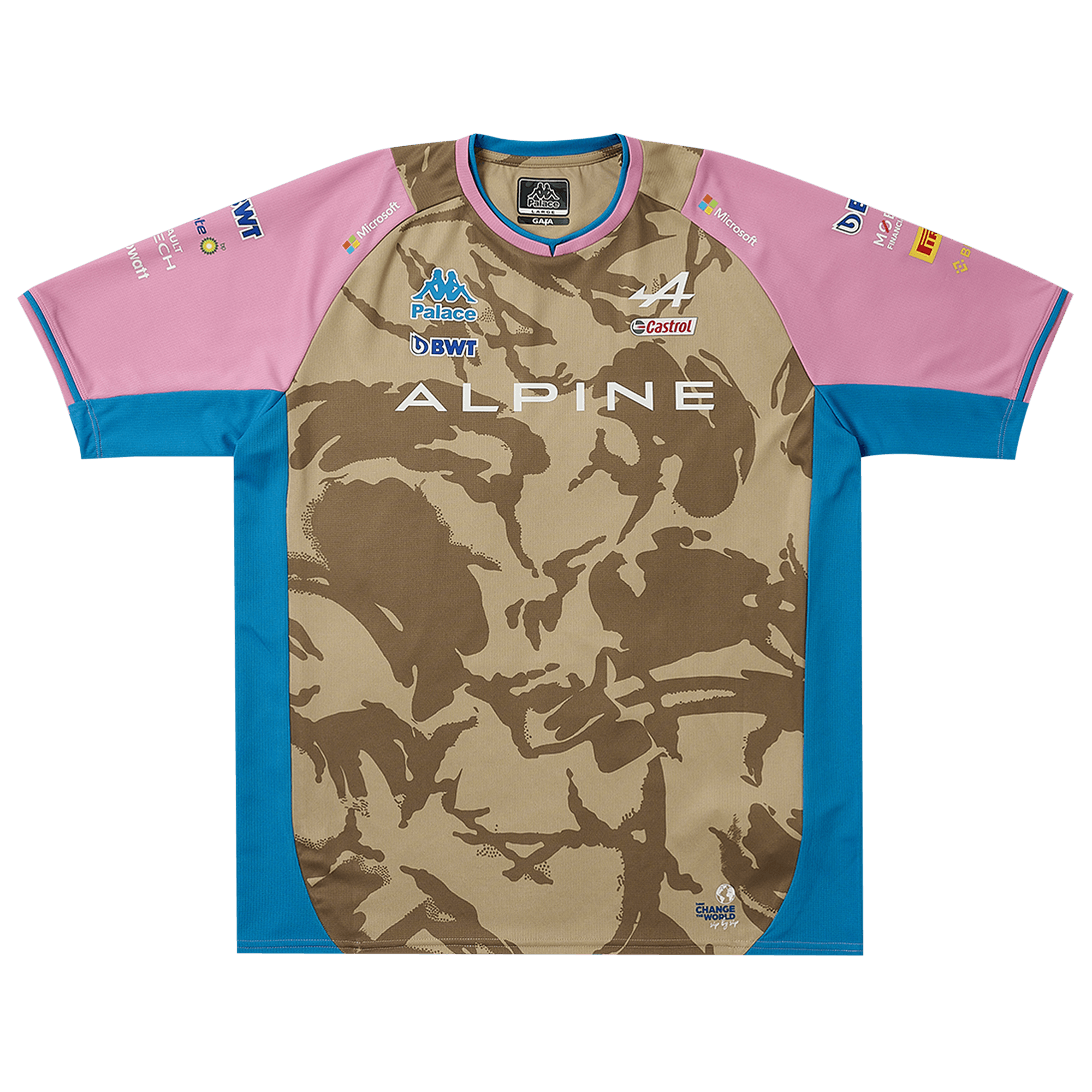 Palace x Kappa For Alpine Driver Jersey 'Desert Camo'