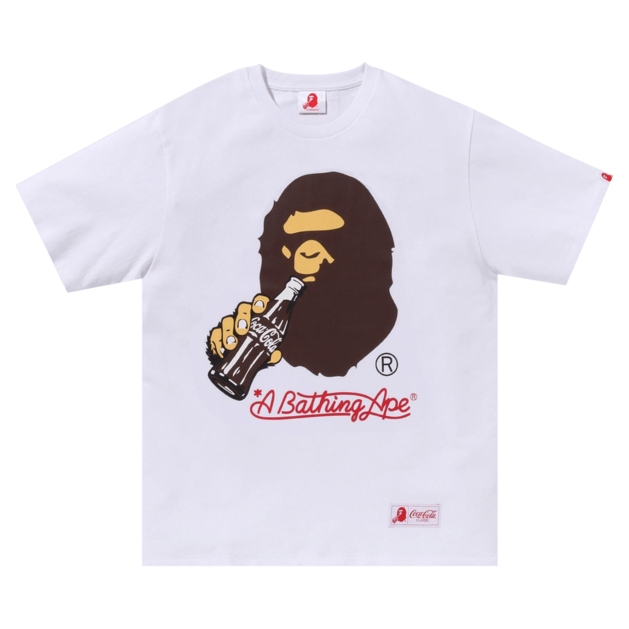 BAPE x Coca-Cola Ape Head Tee 'White'