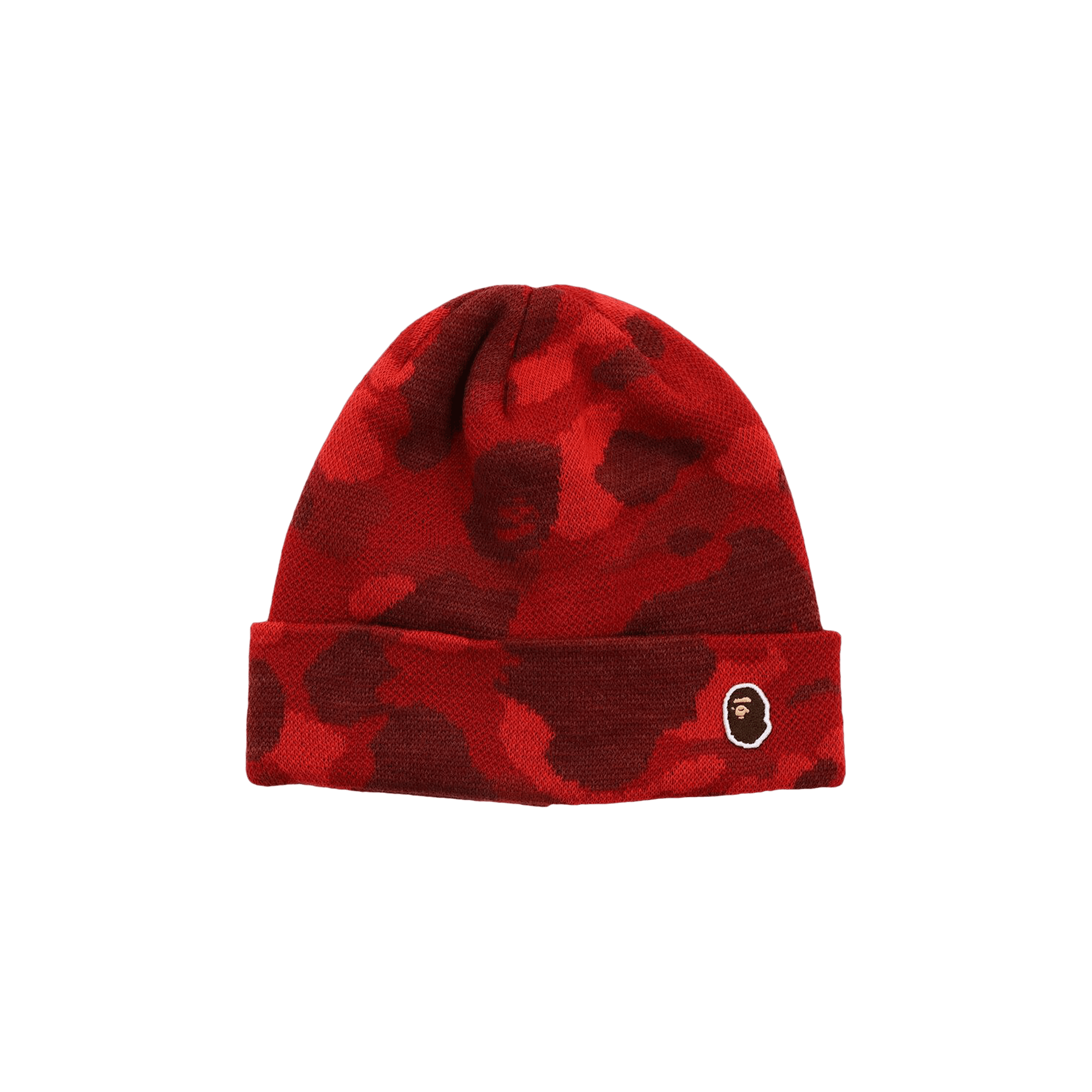 BAPE Color Camo Knit Cap 'Red'