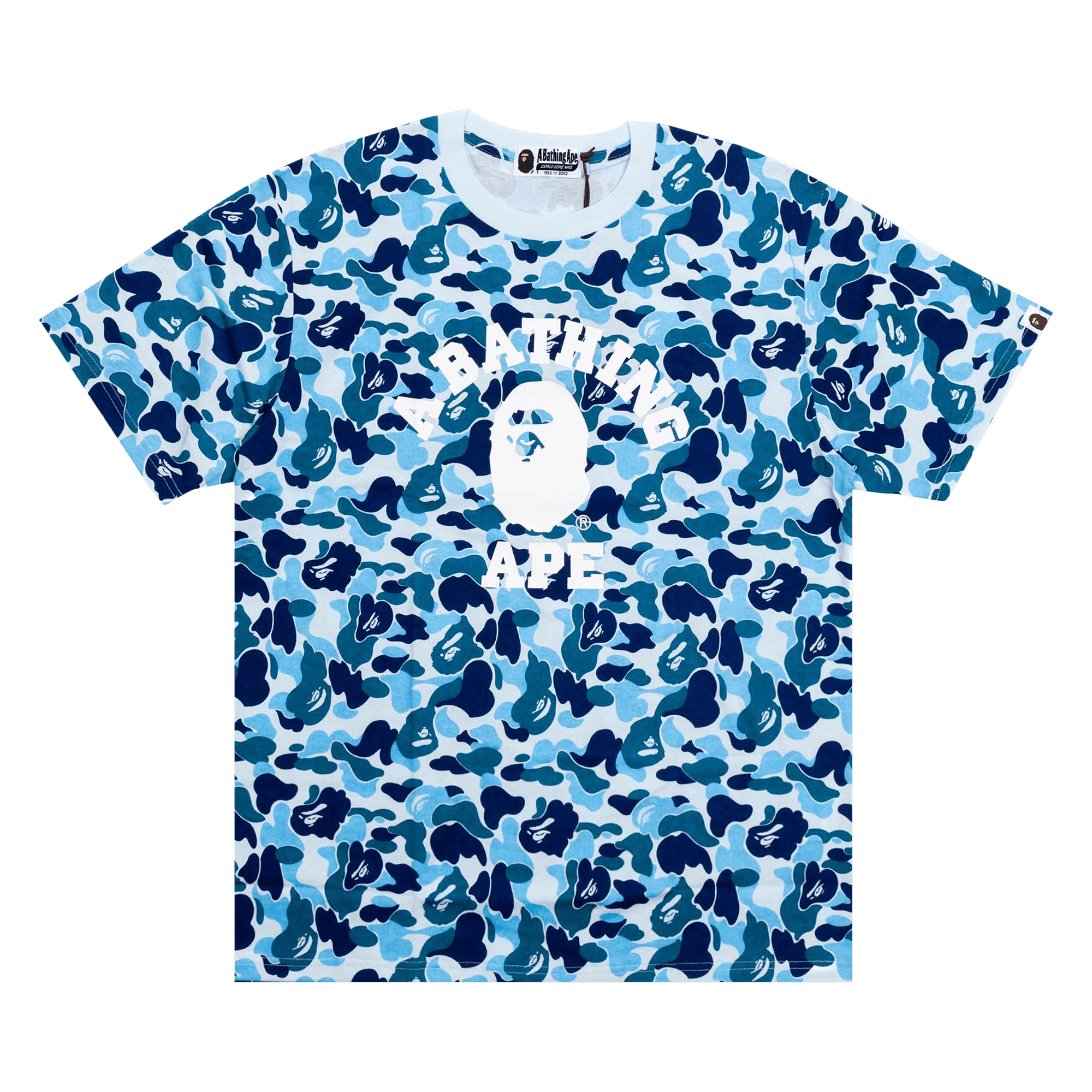 BAPE ABC Camo College T-Shirt 'Blue'