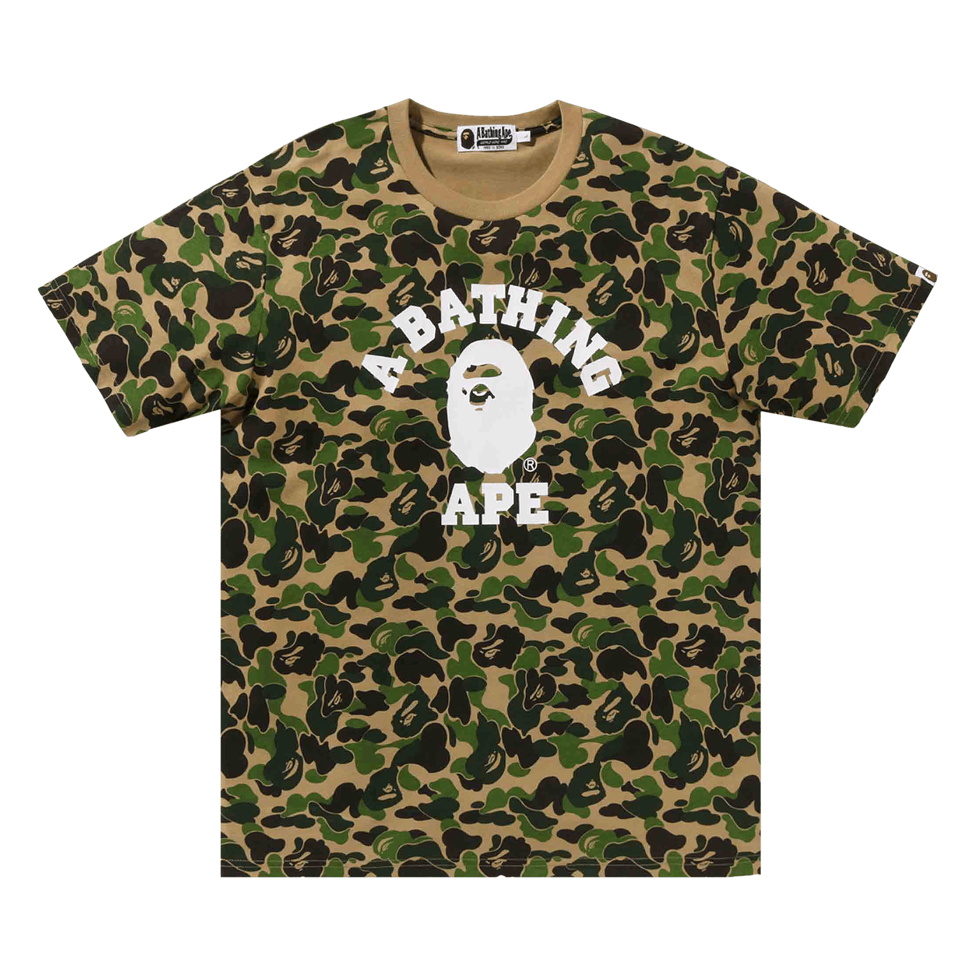 BAPE ABC Camo College T-Shirt 'Green'