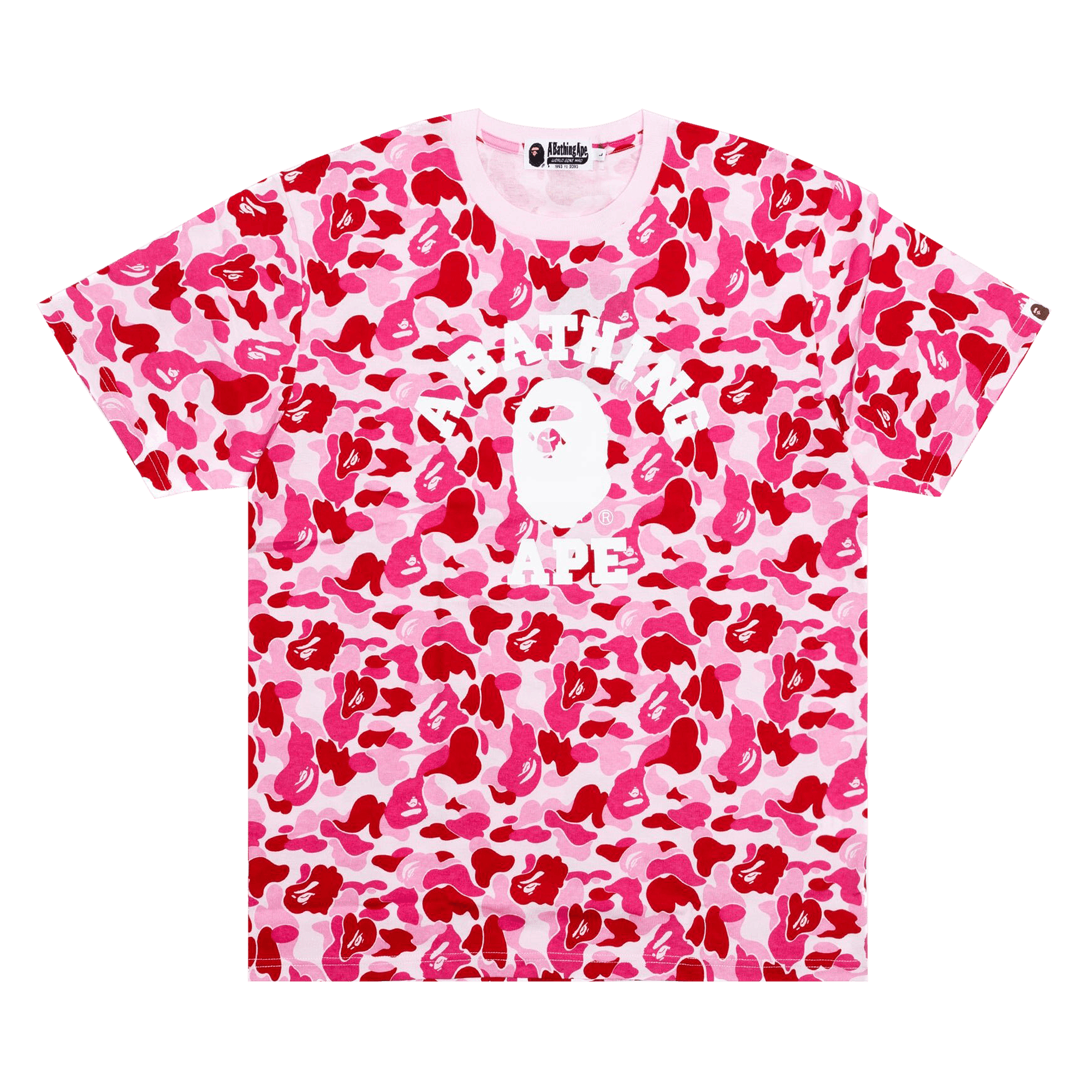BAPE ABC Camo College T-Shirt 'Pink'
