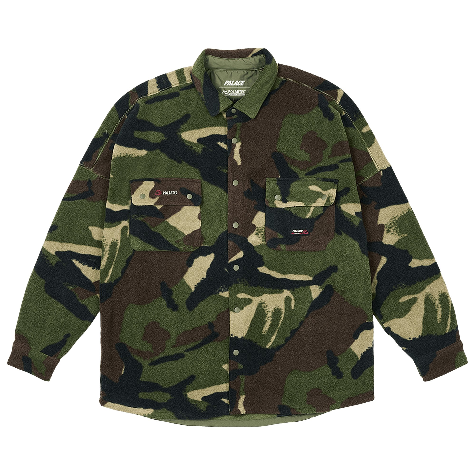 Palace Polartec Drop Shoulder Shirt 'Woodland DPM'