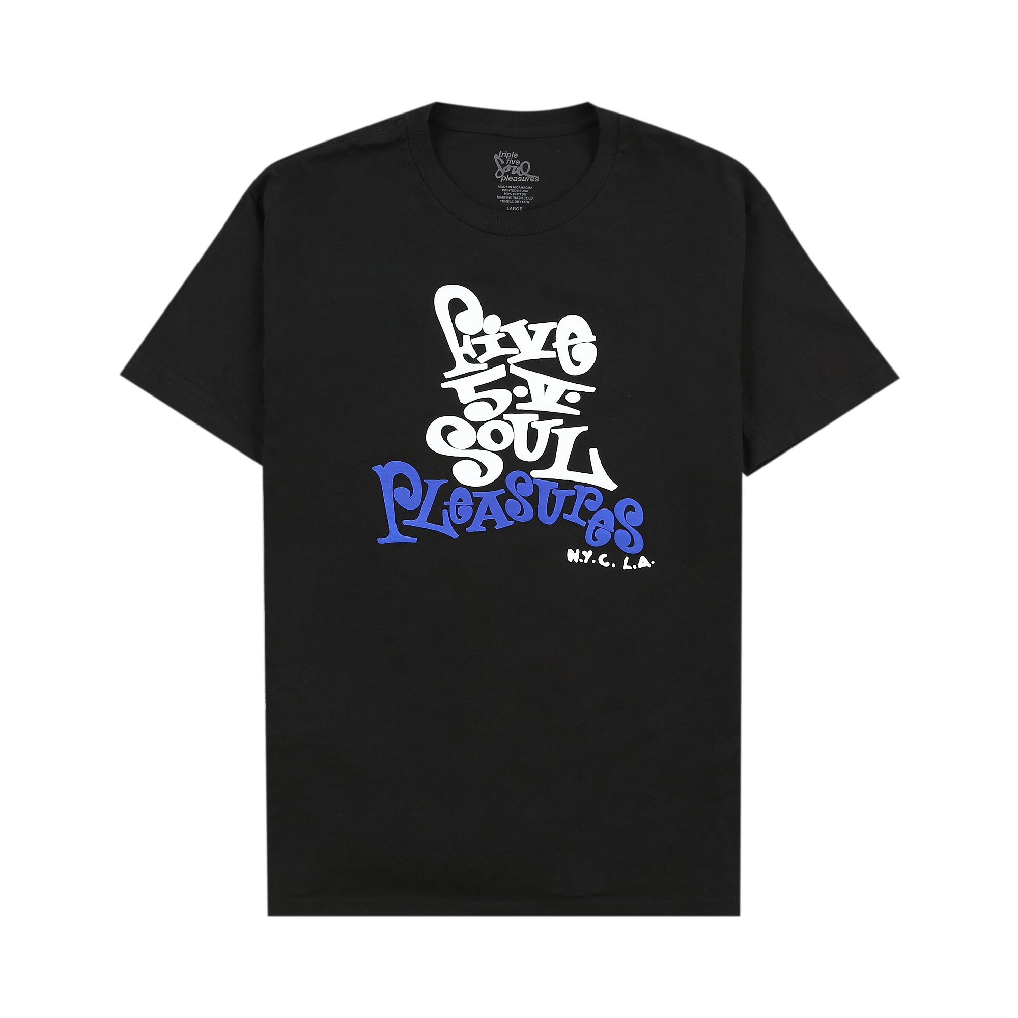 Pleasures Five 5 V T-Shirt 'Black'