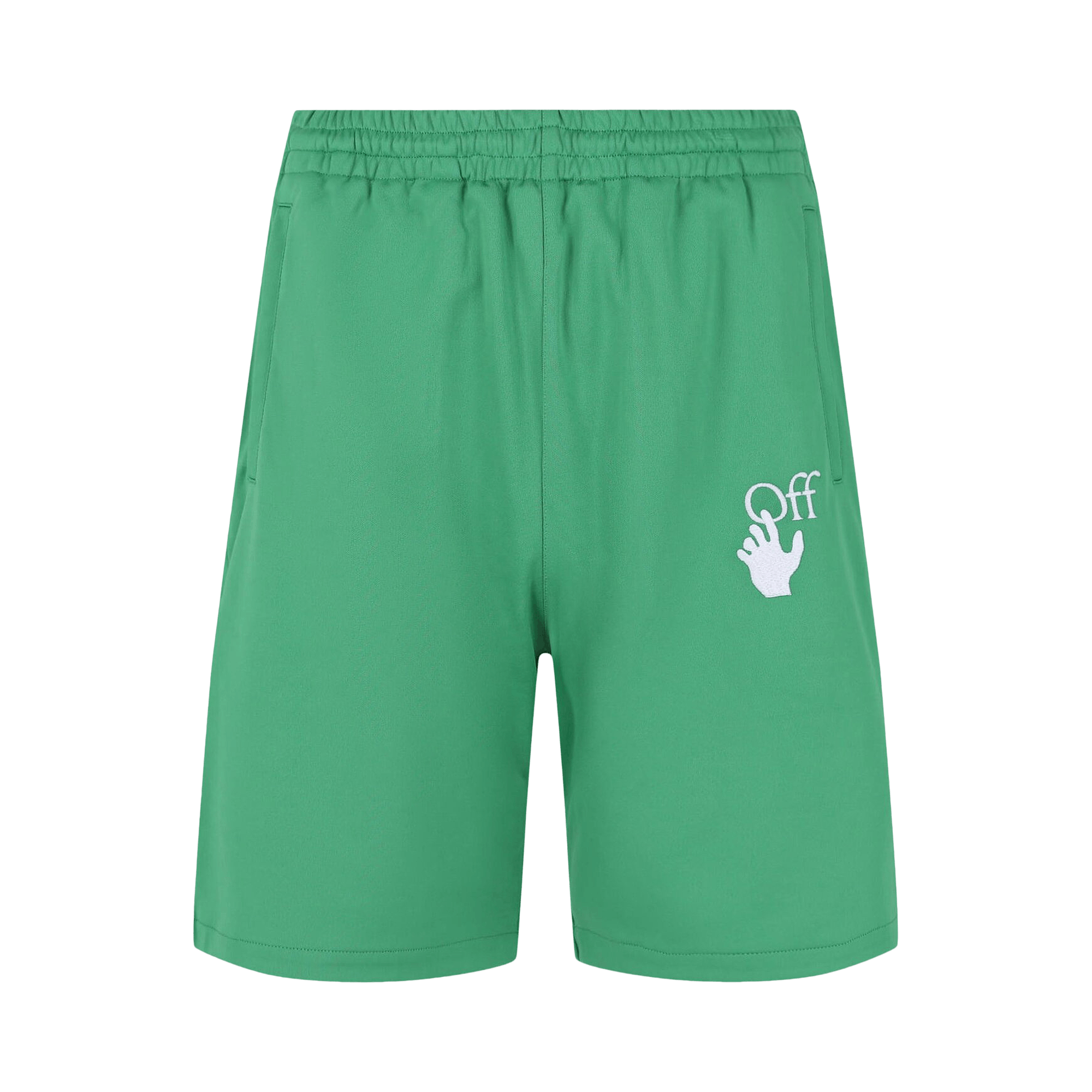 Off-White Hands Off Skate Track Shorts 'Green'