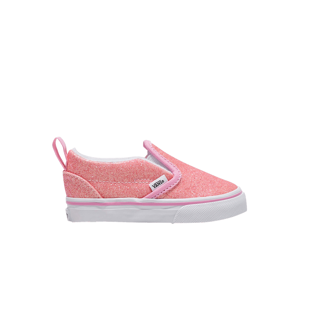 Vans Slip-On V Toddler 'Glitter - Pink'