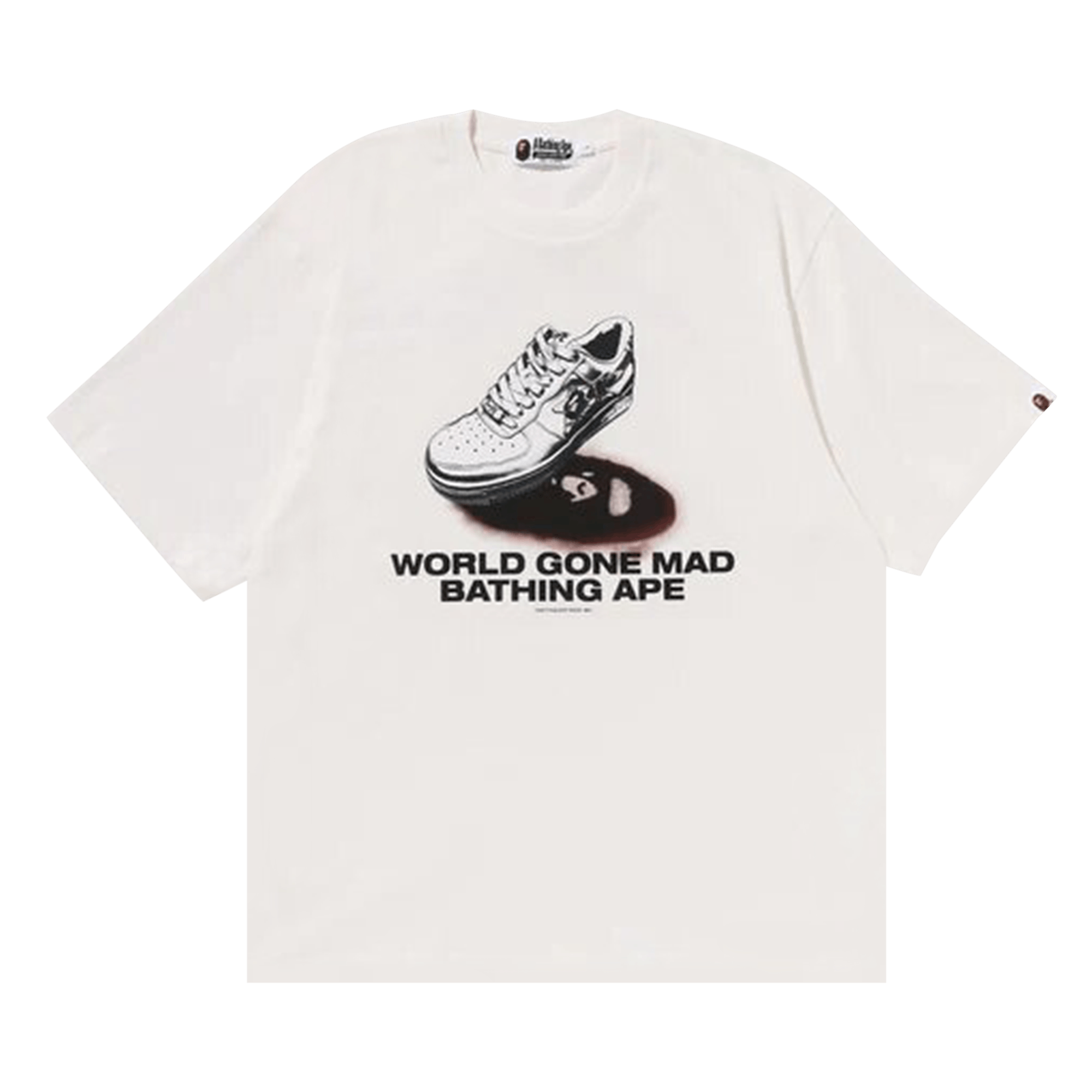 BAPE Shoes Graphic Tee 'Ivory'