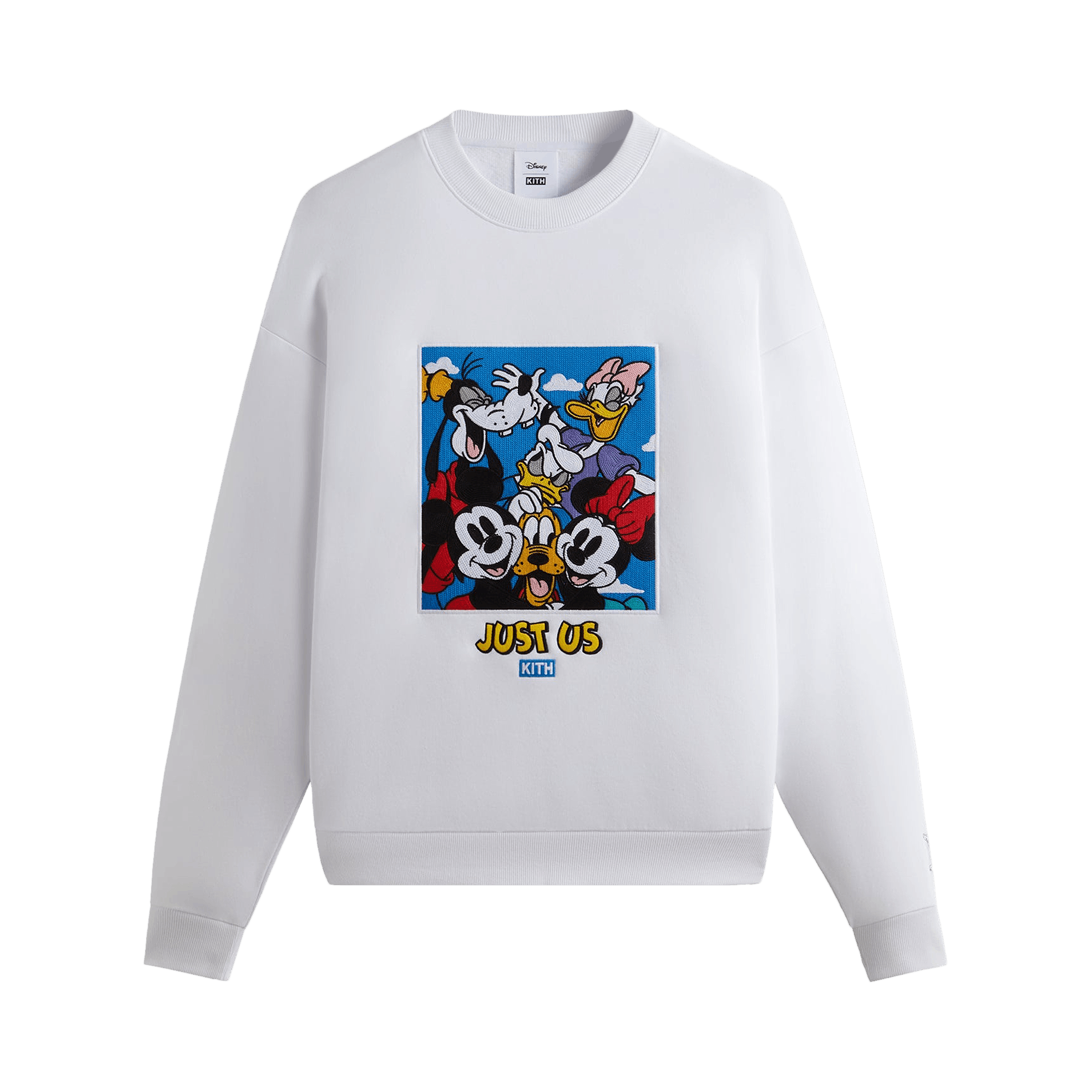 Kith For Mickey & Friends Family Portrait Vintage Crewneck 'White'