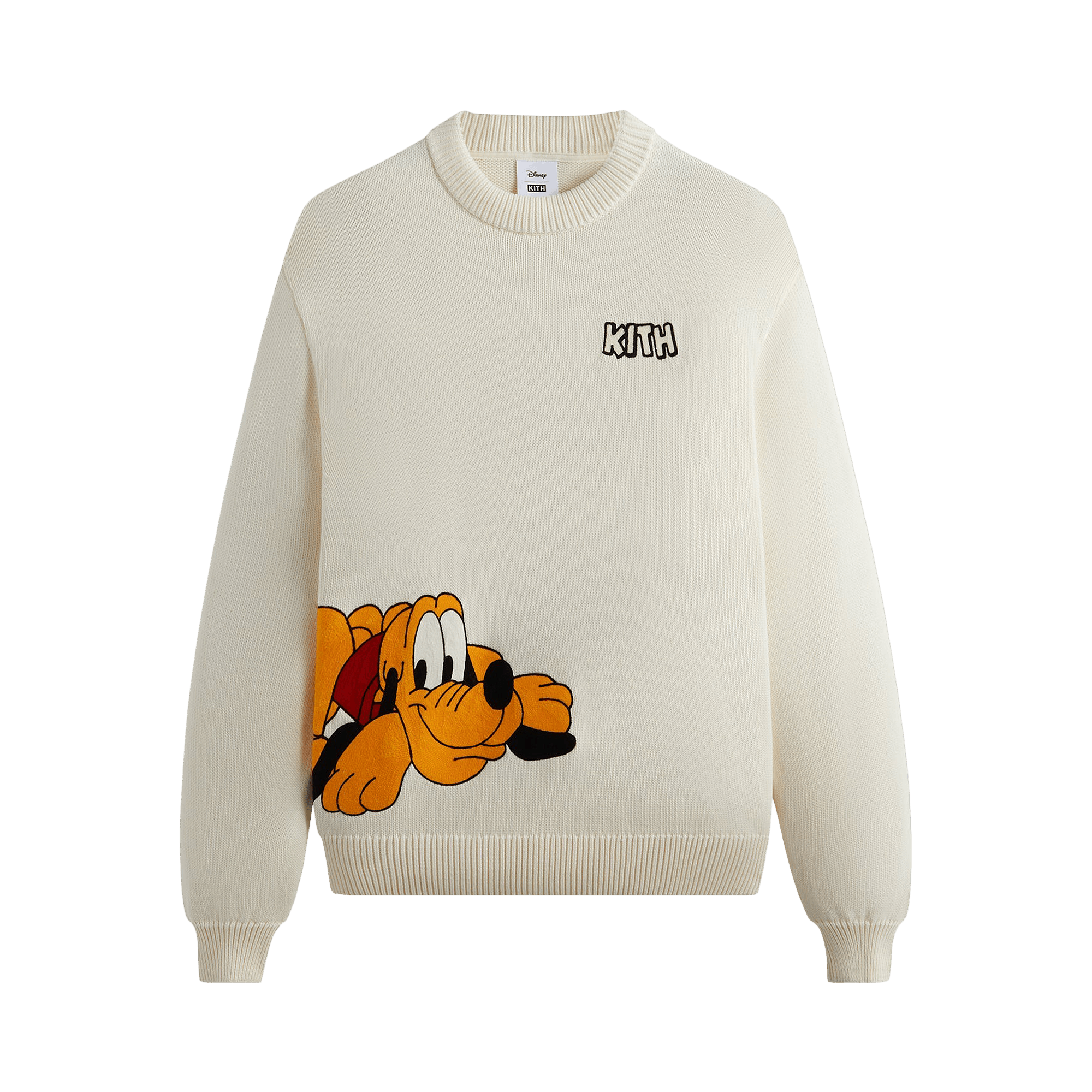 Kith For Mickey & Friends Pluto Crewneck Sweater 'Sandrift'