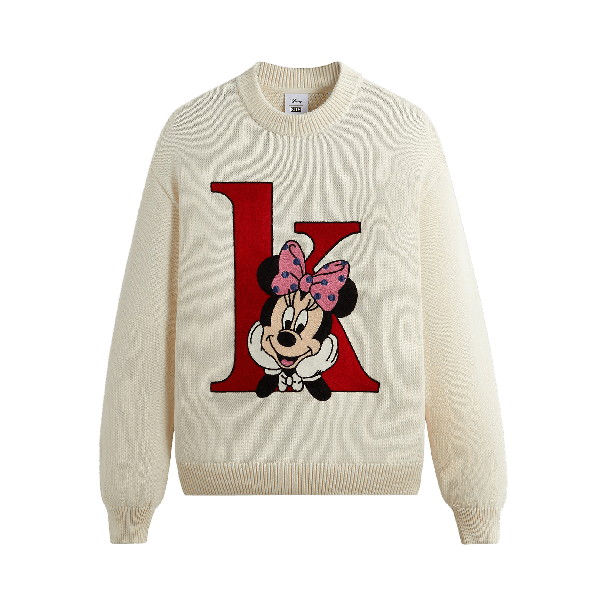 Kith For Mickey & Friends Minnie K Crewneck Sweater 'Sandrift'