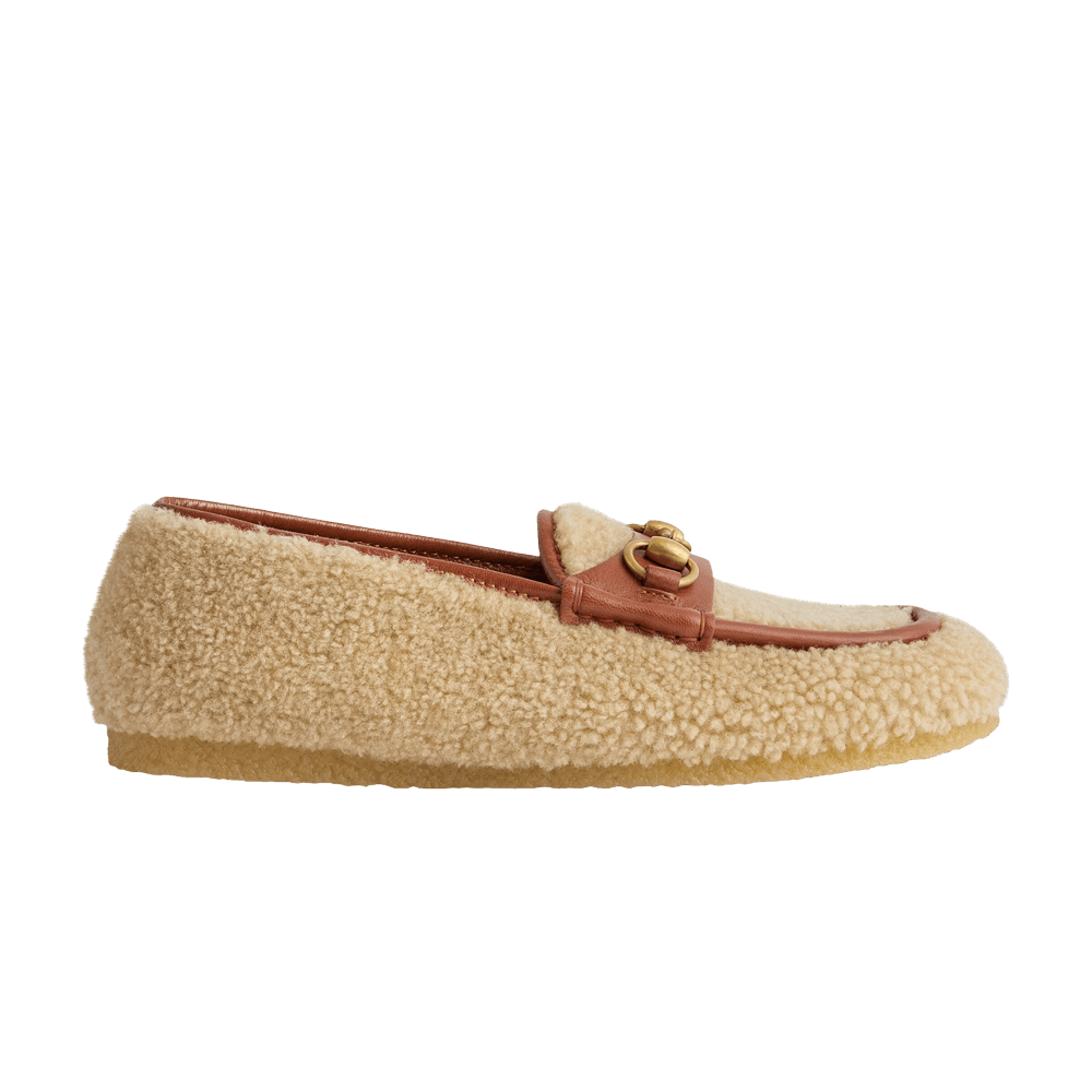 Gucci Horsebit Loafer 'Ivory Merino Wool'