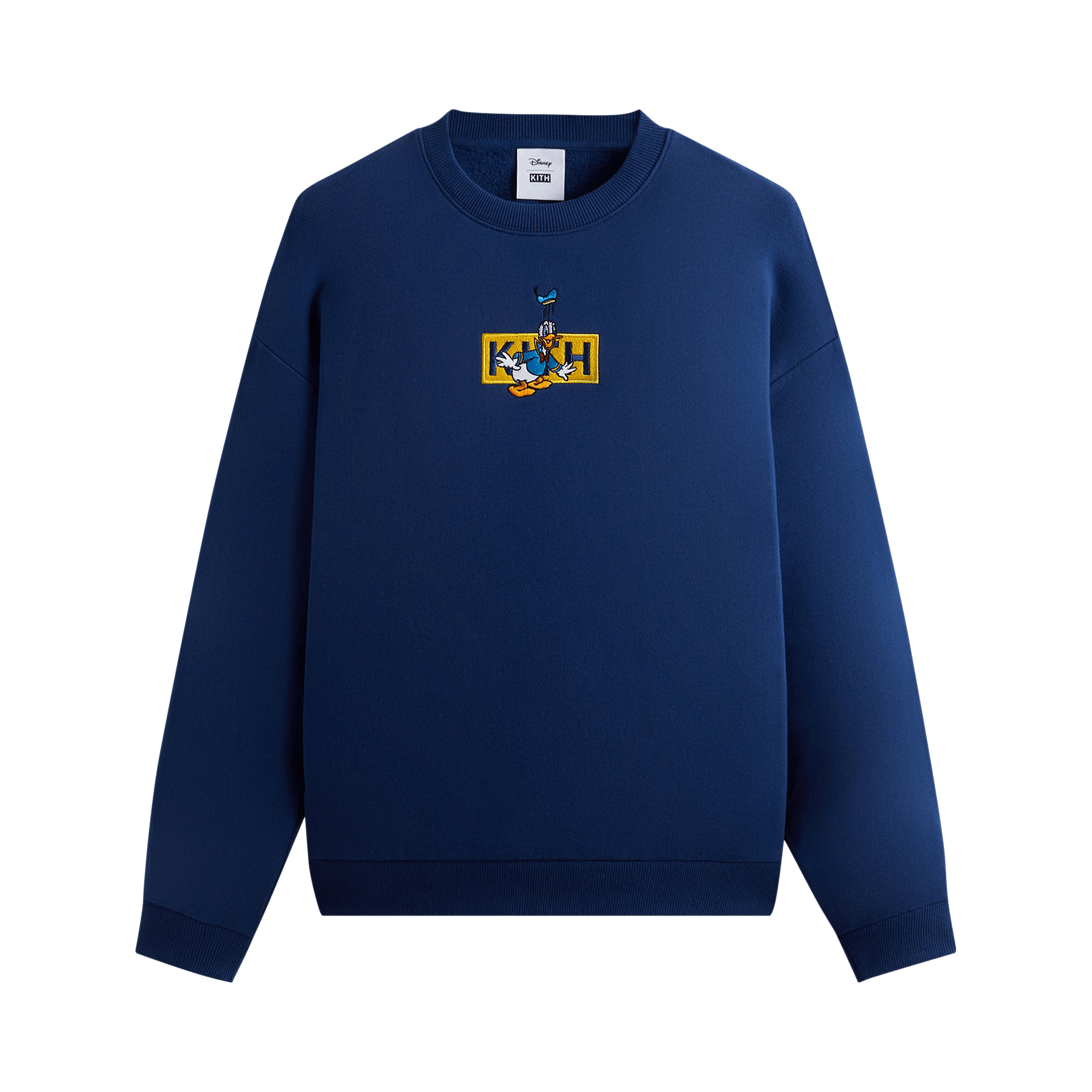 Kith For Mickey & Friends Cyber Monday Donald Duck Classic Logo Williams Crewneck 'Cyanotype'