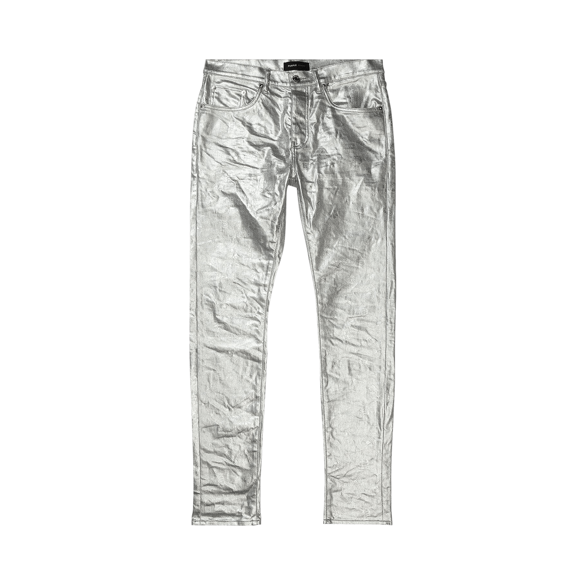 PURPLE BRAND Metallic Monogram Pants 'Grey'
